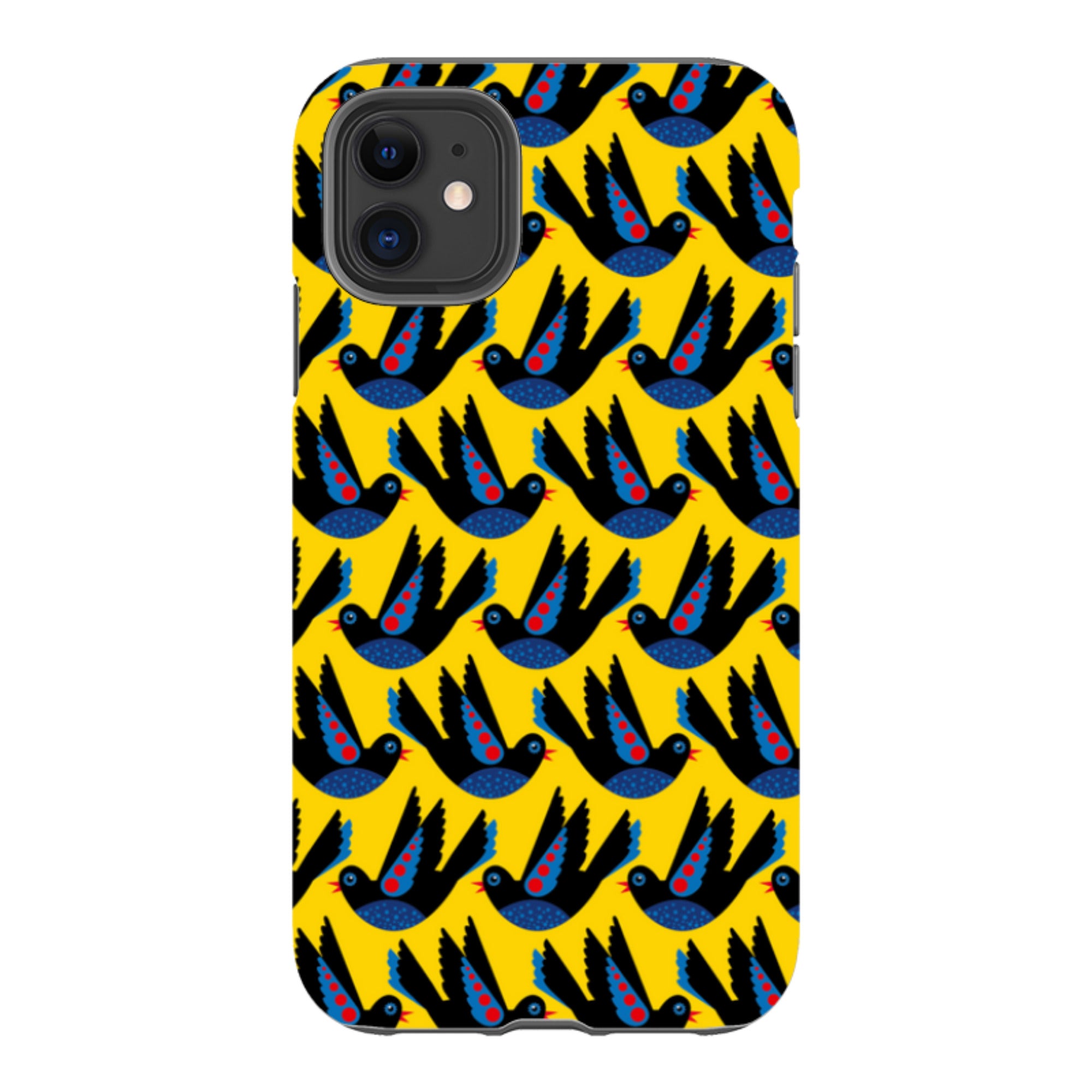 iPhone Tough Case - Black Bird By Patternistas
