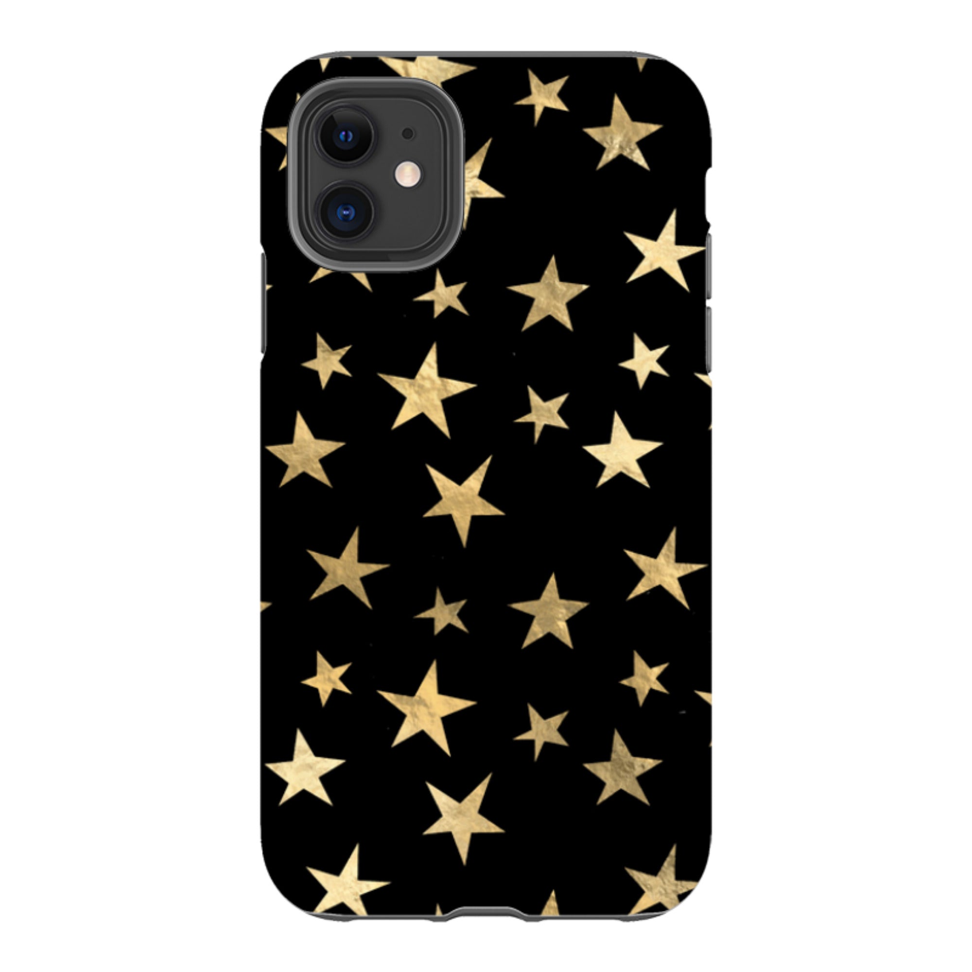 iPhone Tough Case - Black and Gold Stars