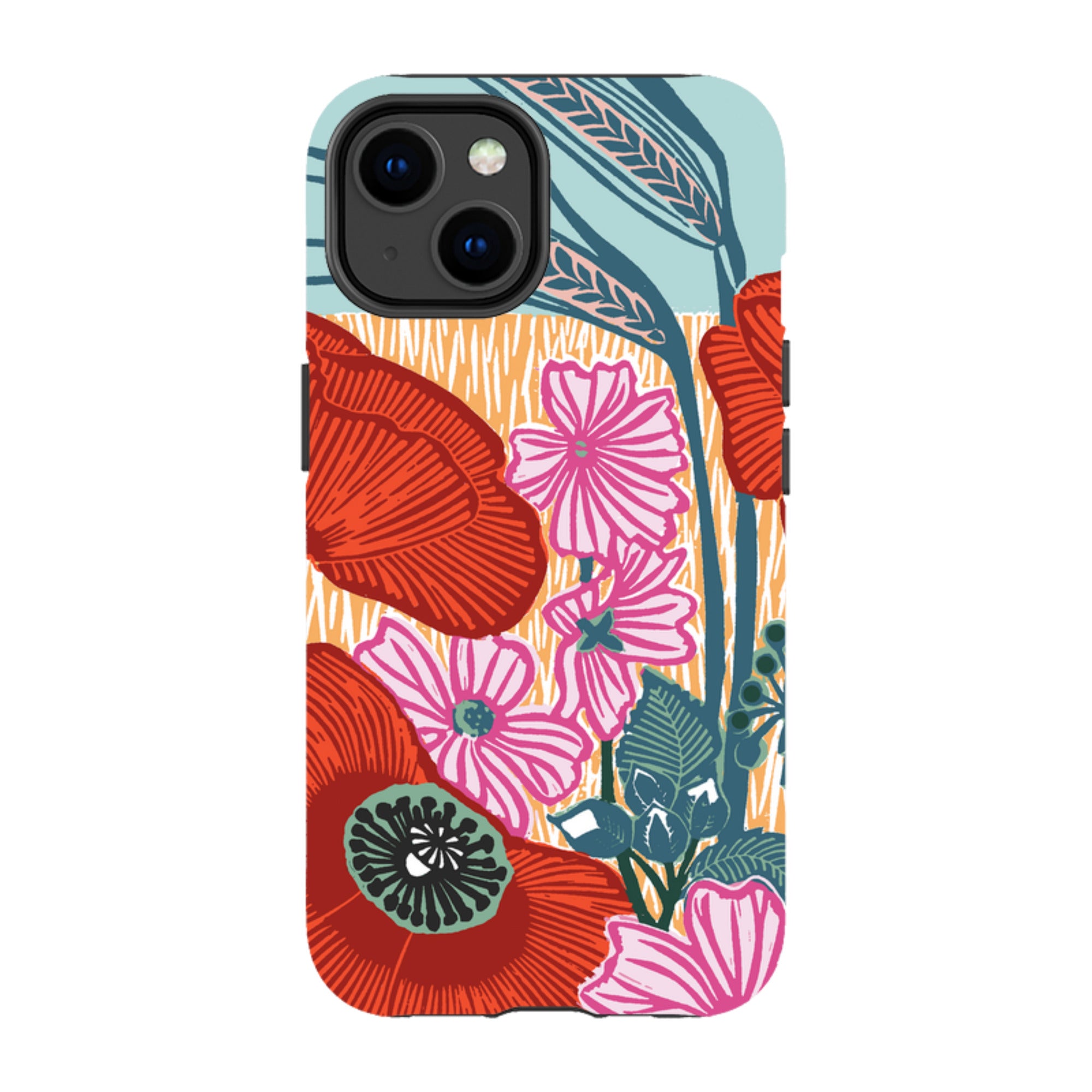 iPhone Tough Case - Wild Poppies By Kate Heiss