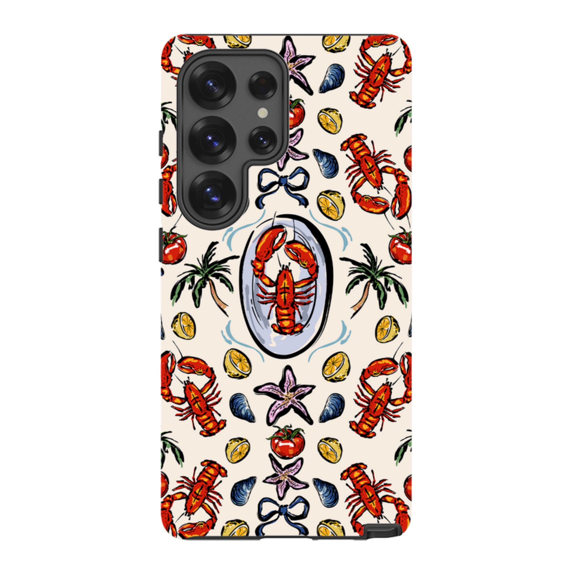 Samsung Tough Case - Seafood and palm trees