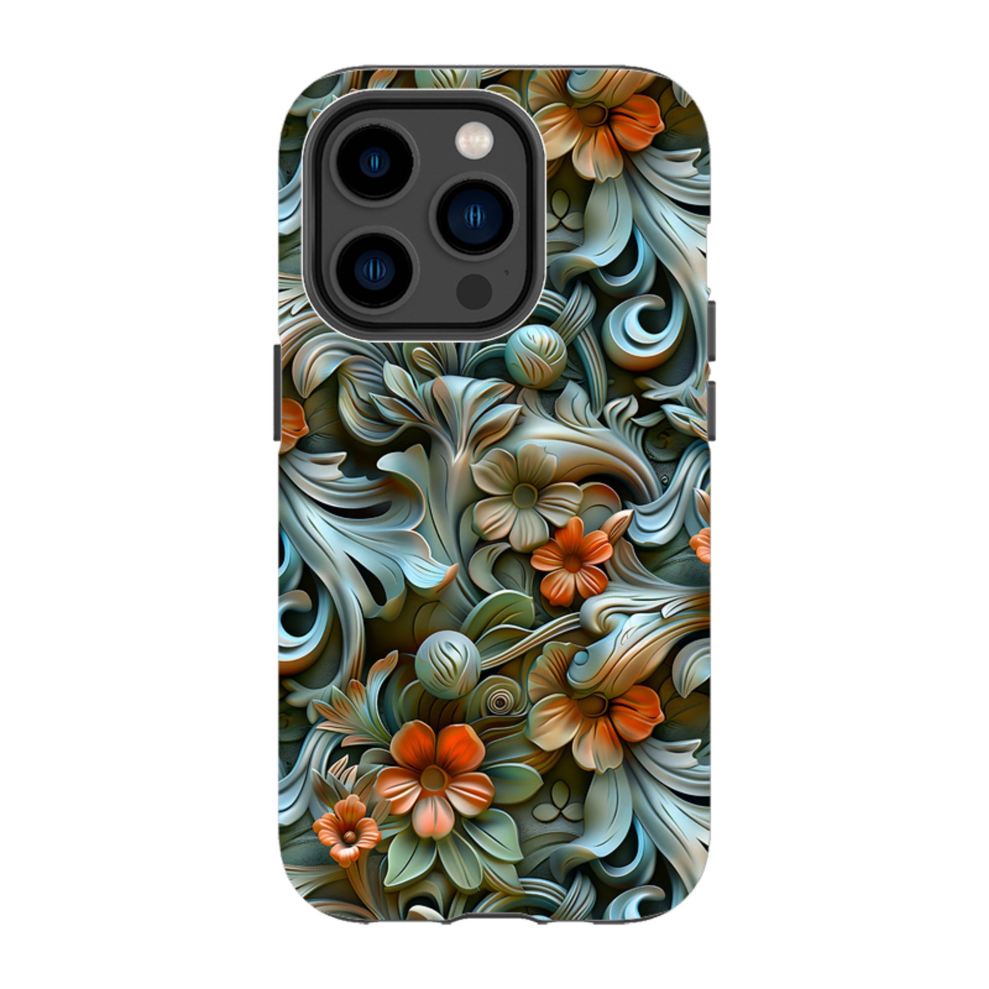 iPhone Tough Case -Clover Floral