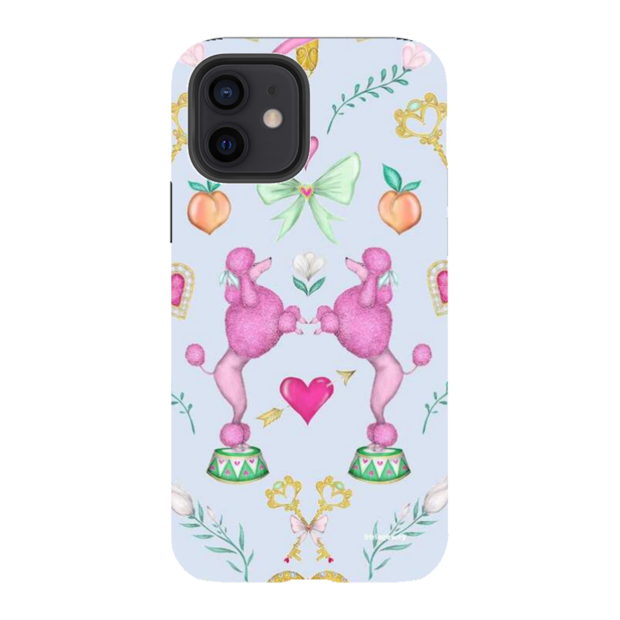 iPhone Tough Case - Pink Poodle Parlour Powder By Catherine Rowe