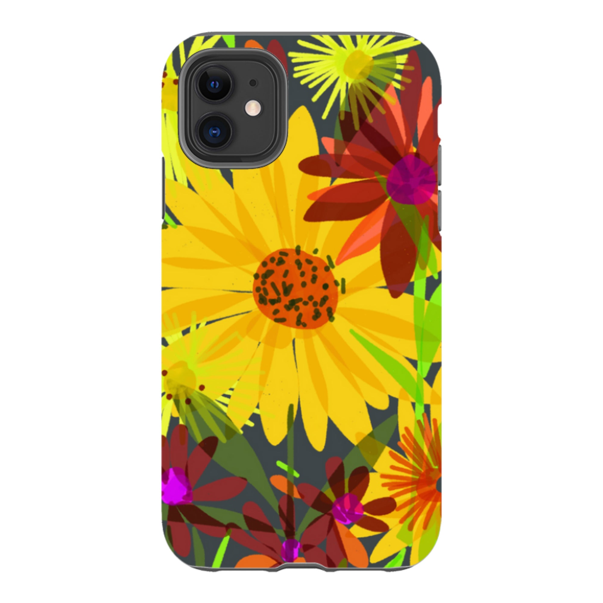 iPhone Tough Case - Sunflowers By Sarah Campbell