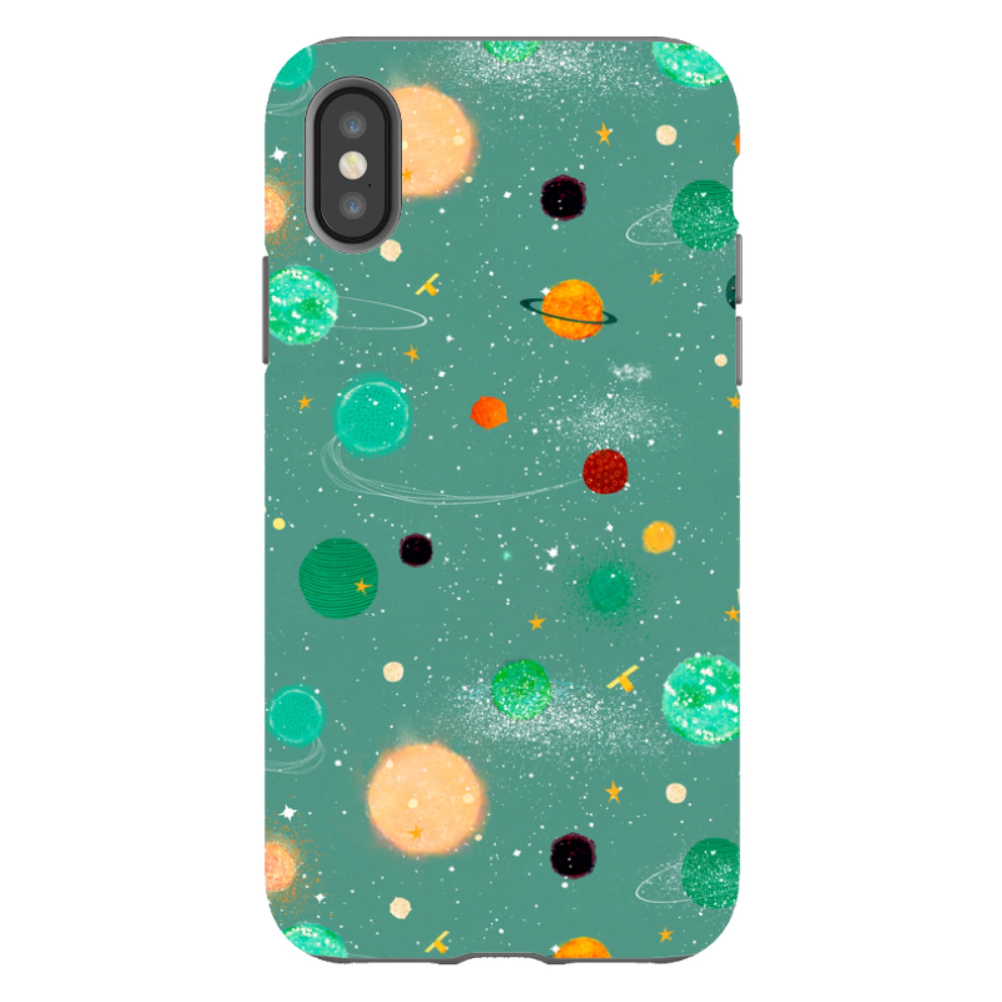 iPhone Tough Case - Far Far Away Green By Katherine Quinn