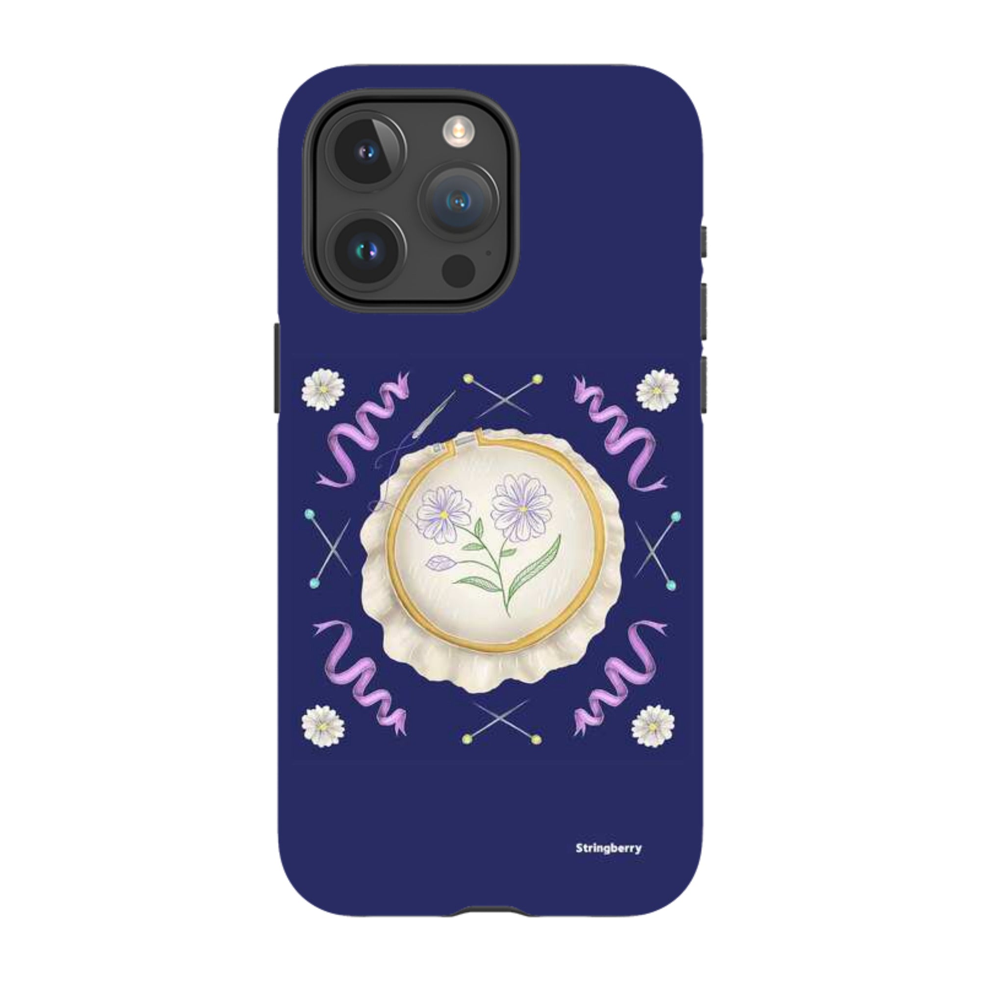 iPhone Tough Case - Daisy Needlework By Catherine Rowe