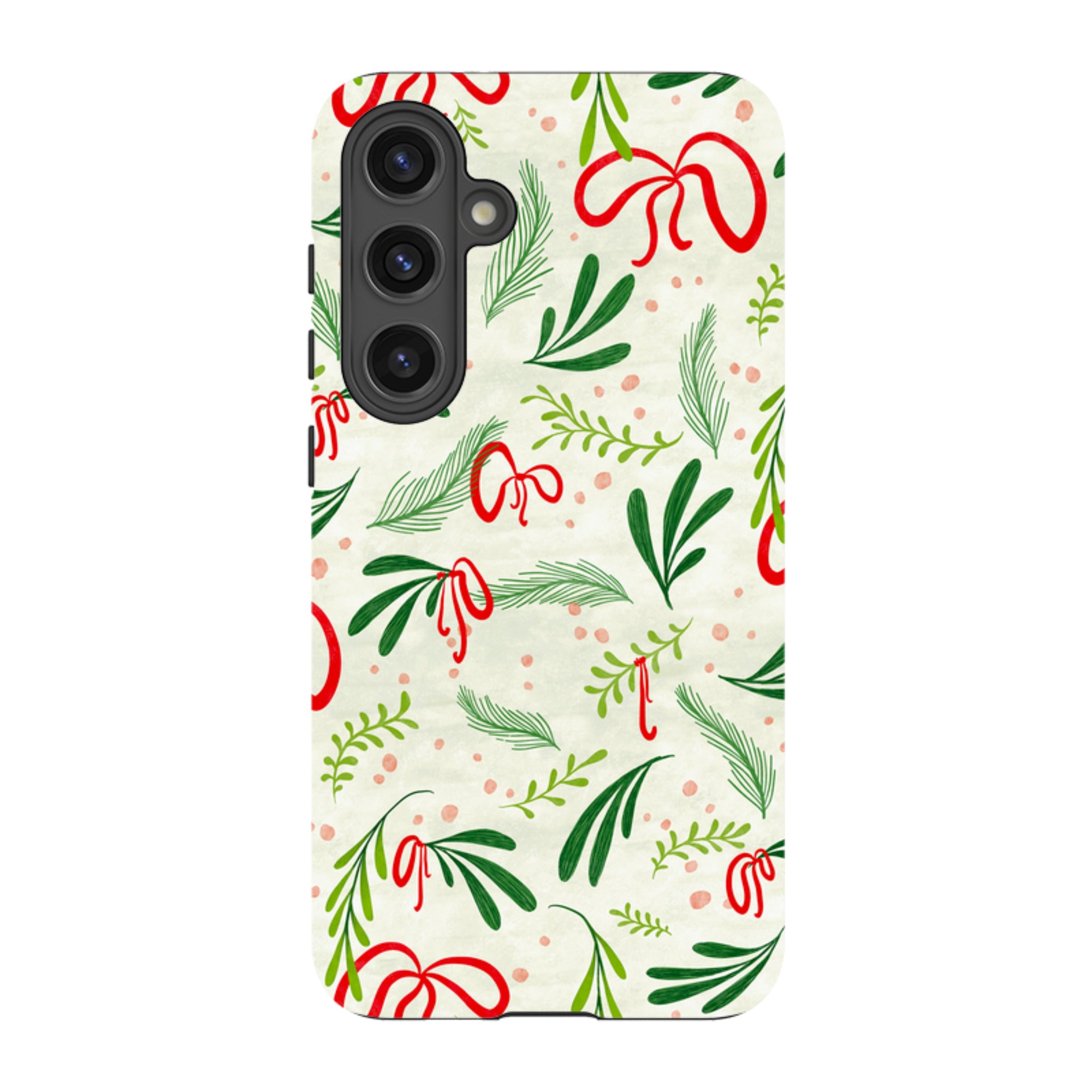 Samsung Tough Case - Christmas Bows By Katherine Quinn