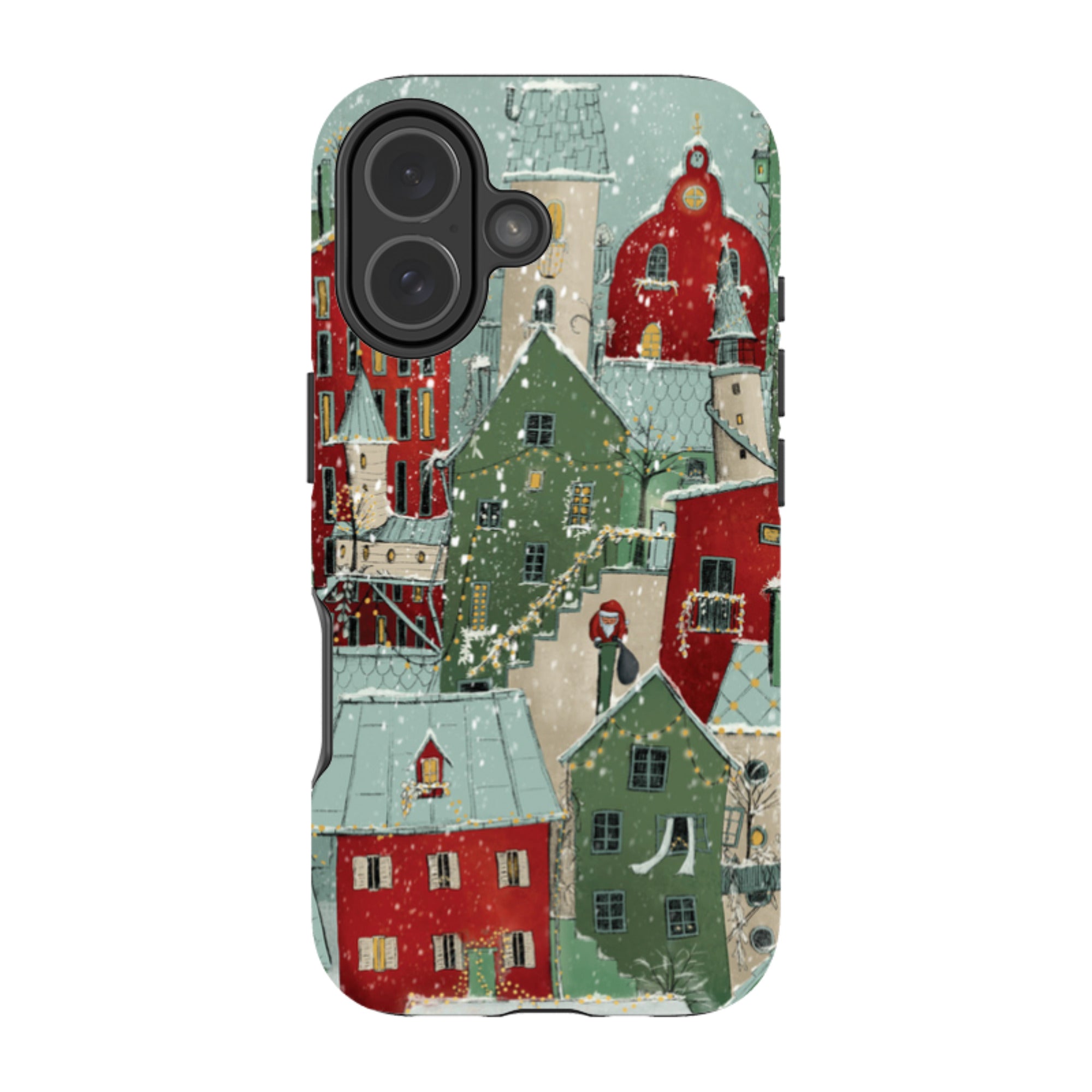 iPhone Tough Case - Citywinkles Red By Maja Lindberg