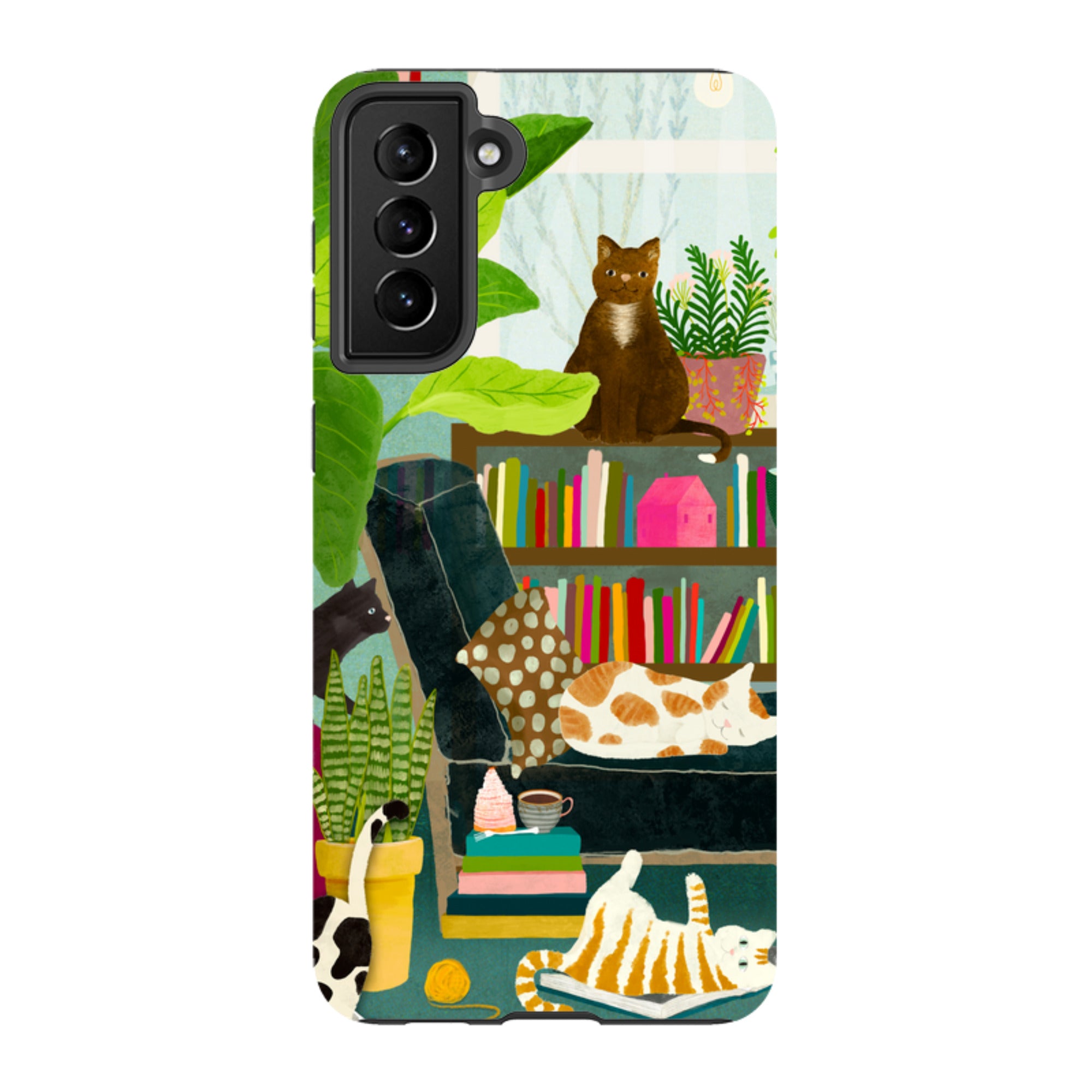 Samsung Tough Case - Cat Library By Katherine Quinn