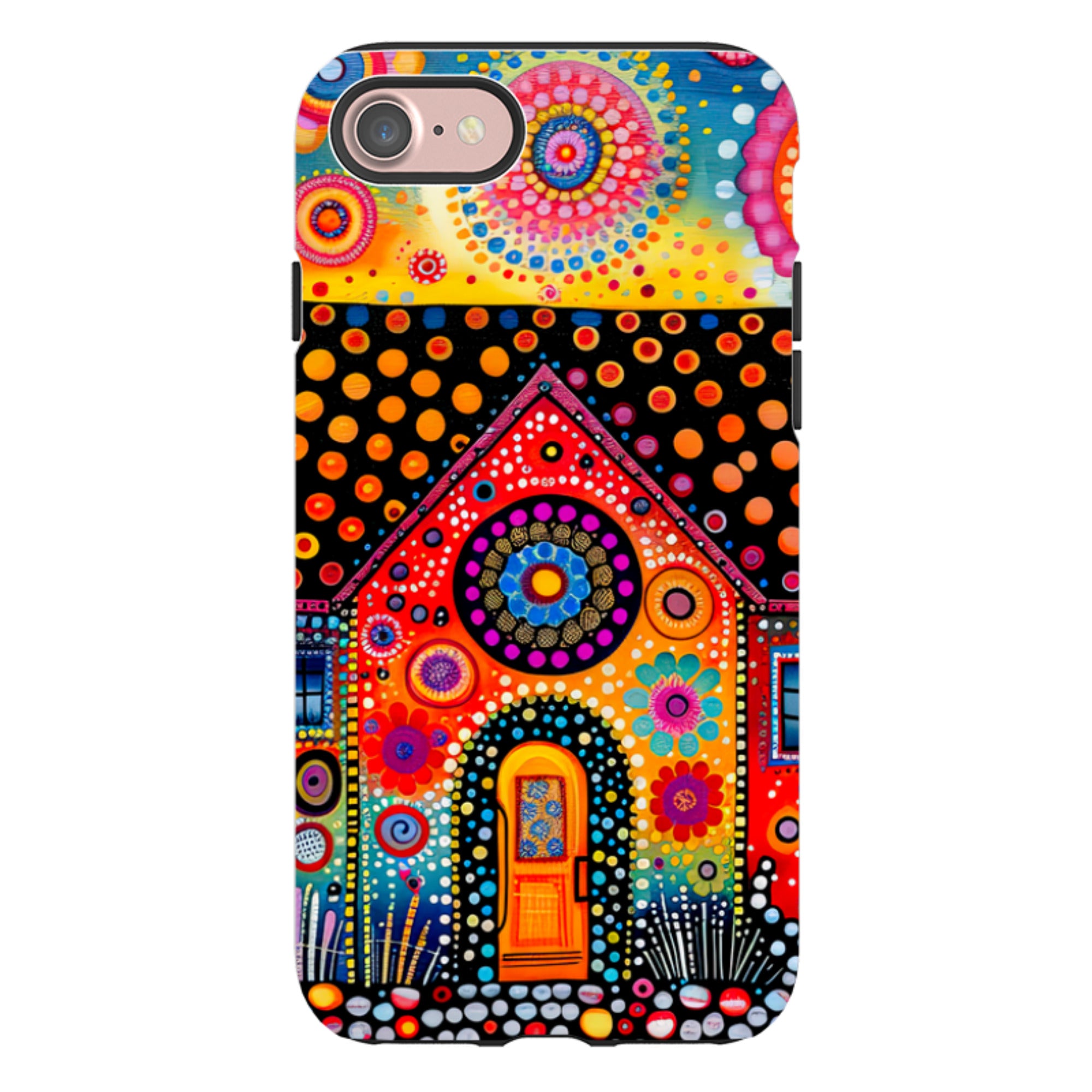 iPhone Case - Folk Art House IV