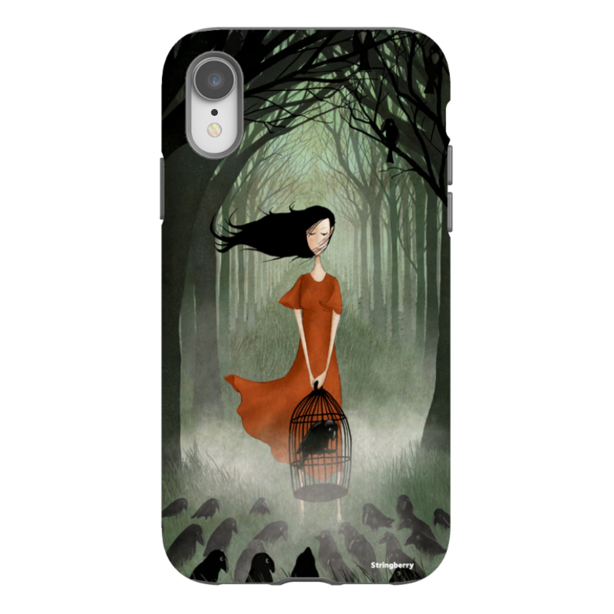 iPhone Tough Case - The Raven Girl By Maja Lindberg