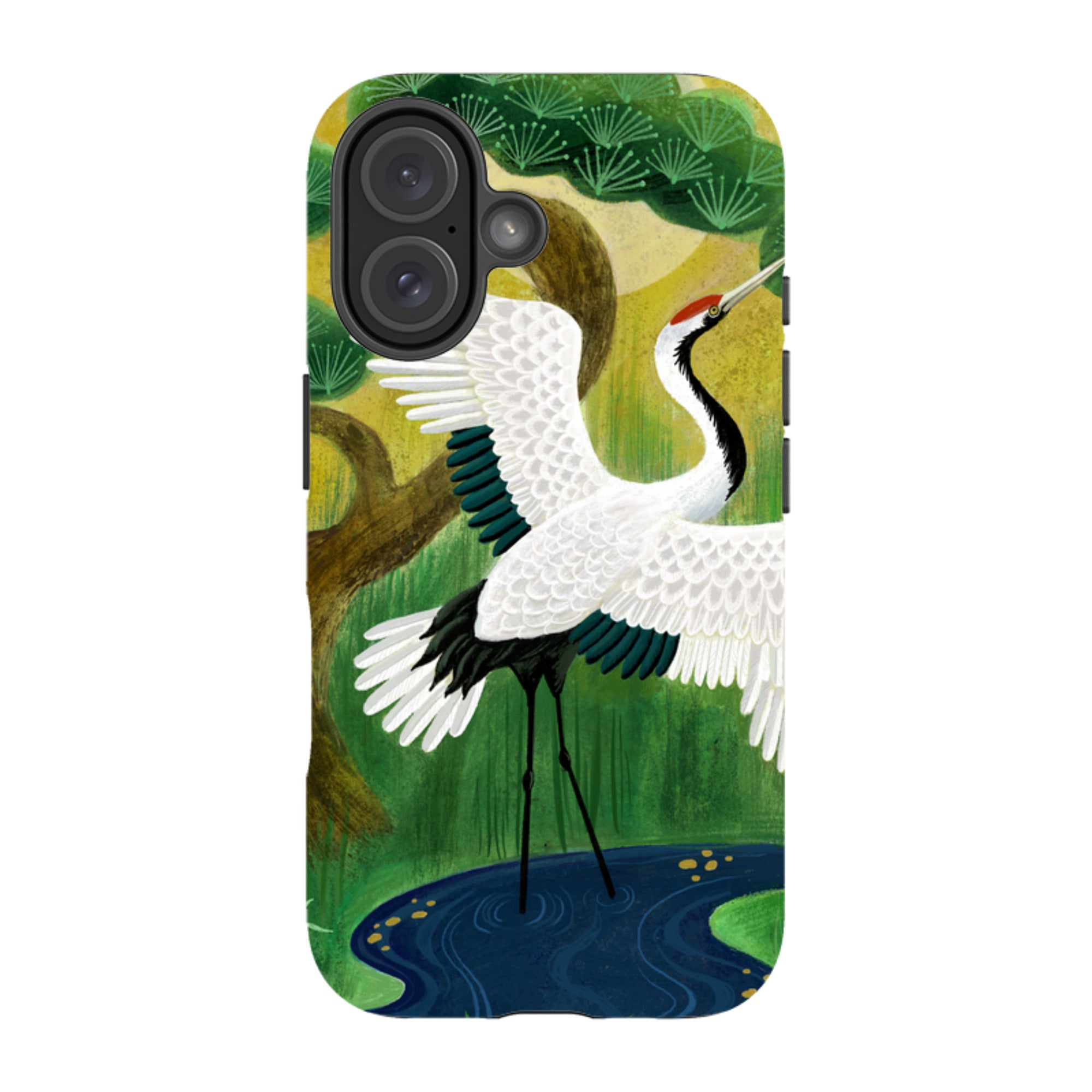 iPhone Tough Case - Crane By Bex Parkin