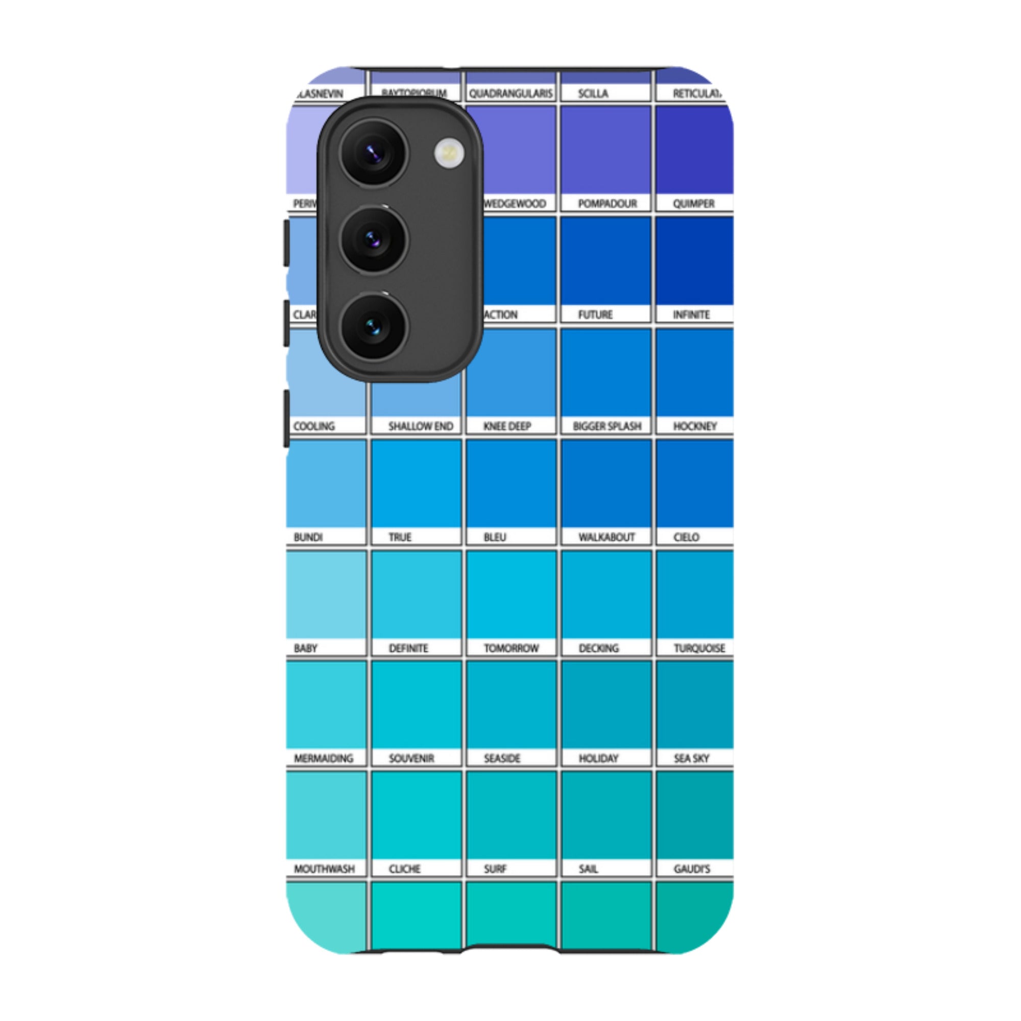 Samsung Tough Case - Blue Chromology By Kitty Joseph