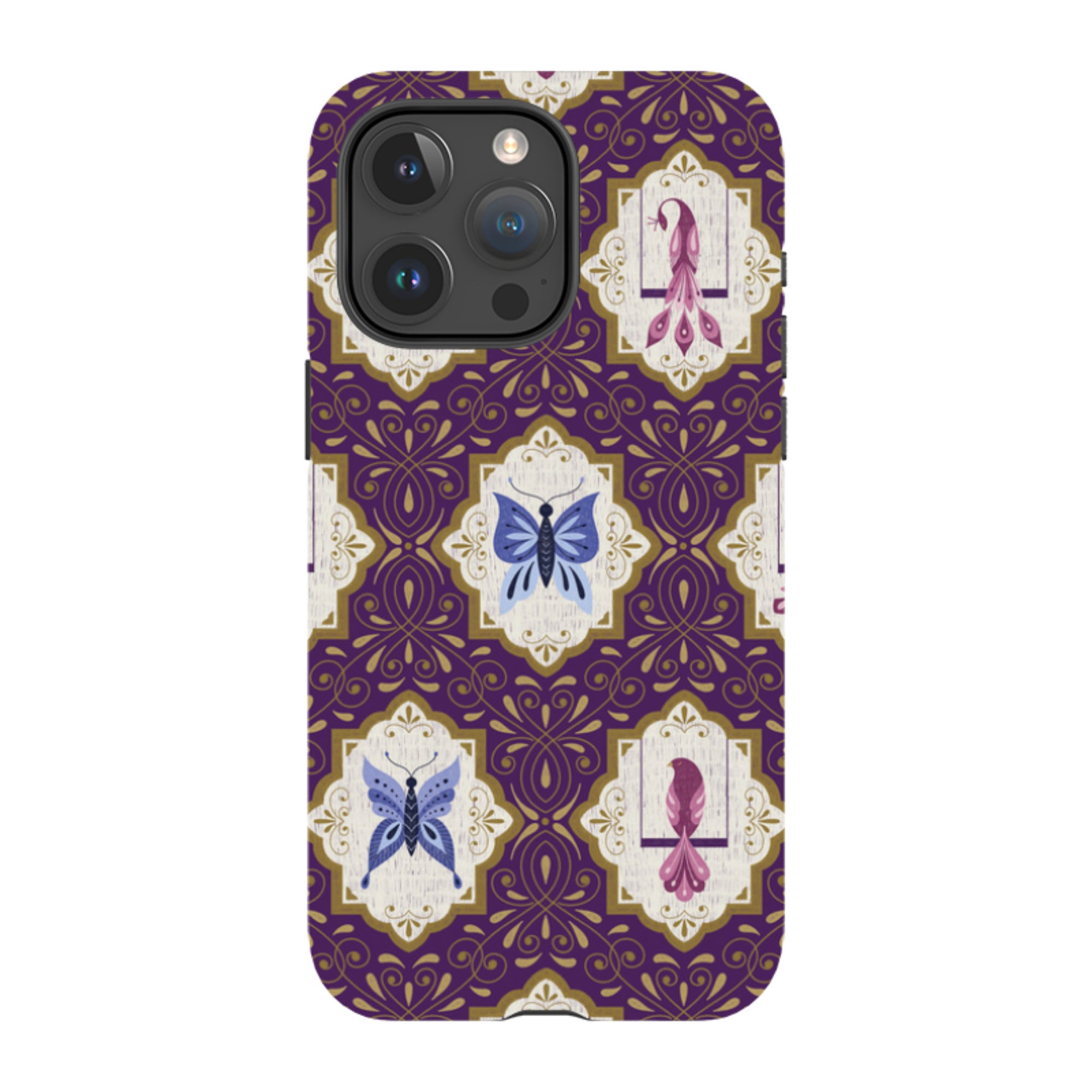 iPhone MagSafe Tough Case -  Wingframes Purple By Jenny Zemanek