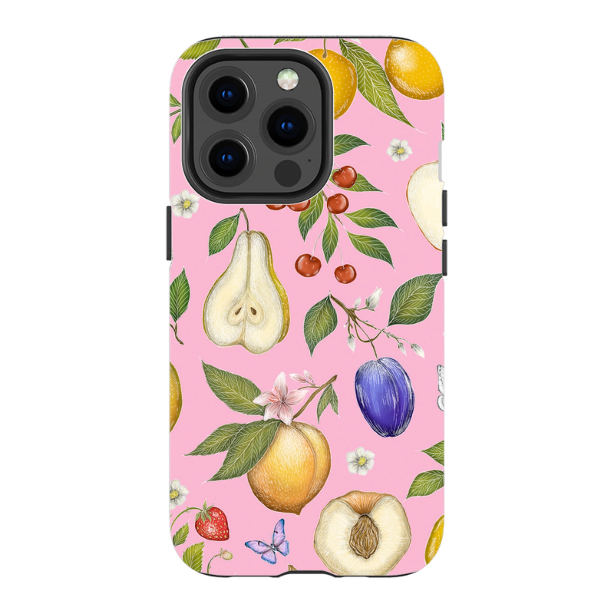 iPhone MagSafe Tough Case -  Pink Fruits By Catherine Rowe