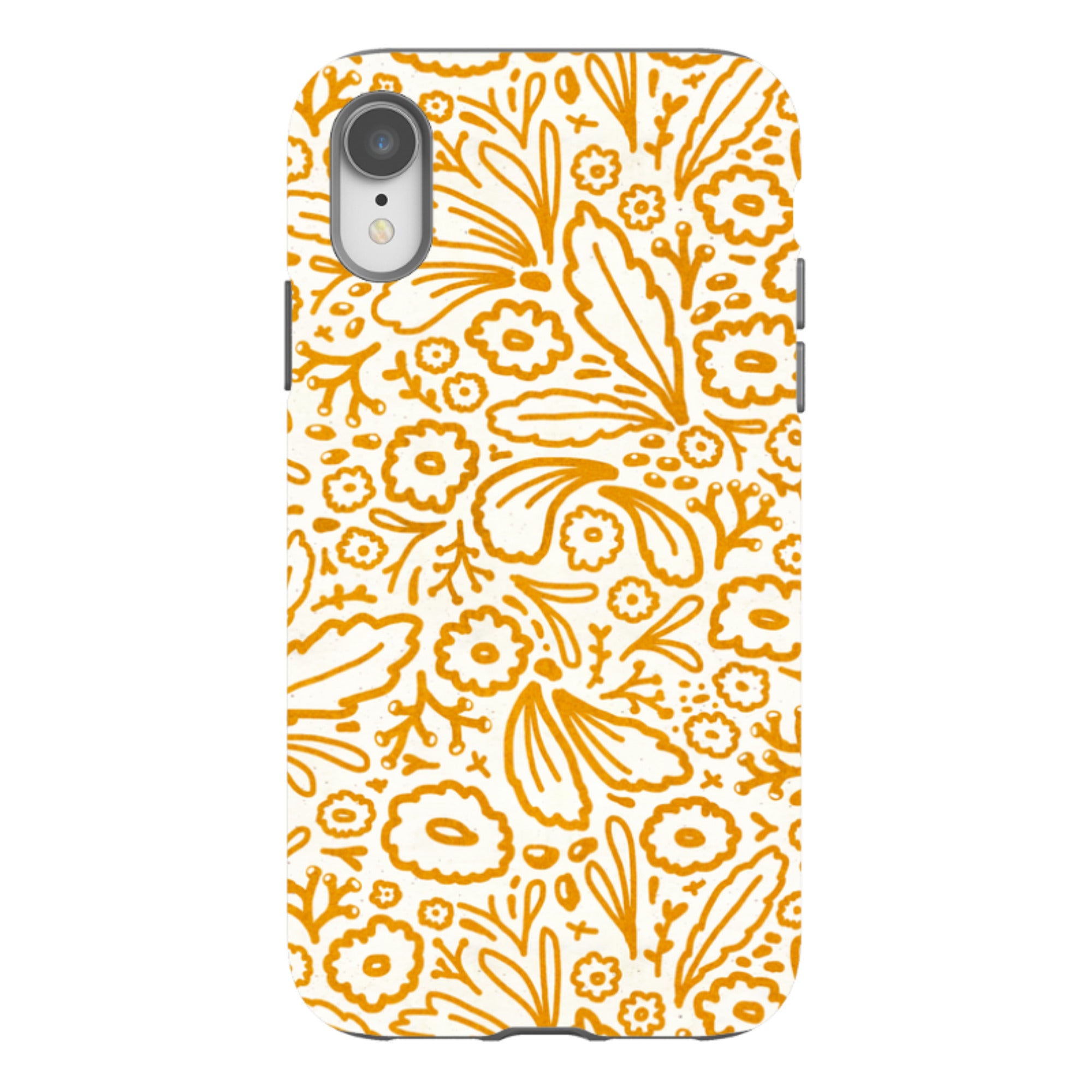 iPhone Tough Case - Wind Fall Mustard By Katherine Quinn