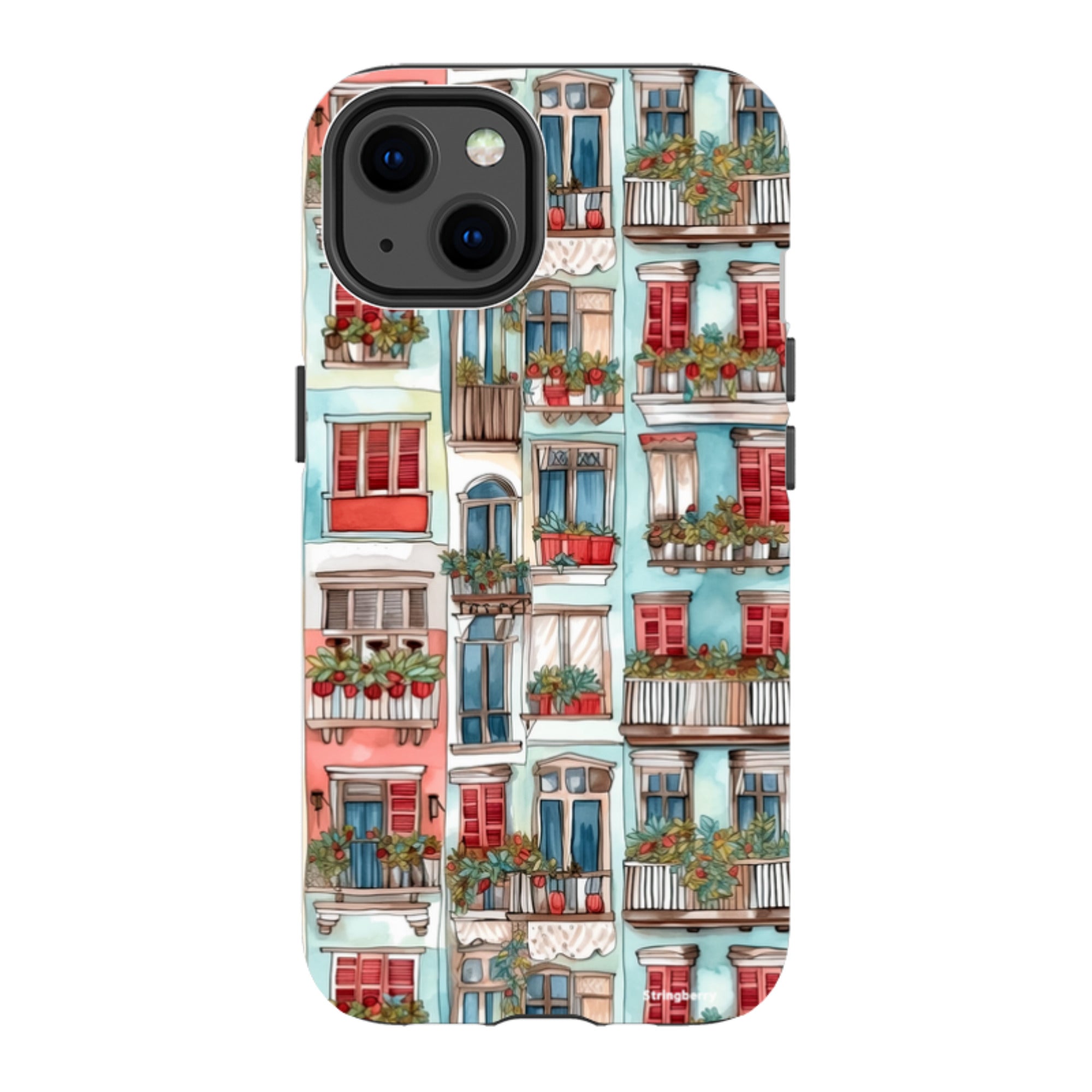 iPhone Tough Case - Floral Balcony