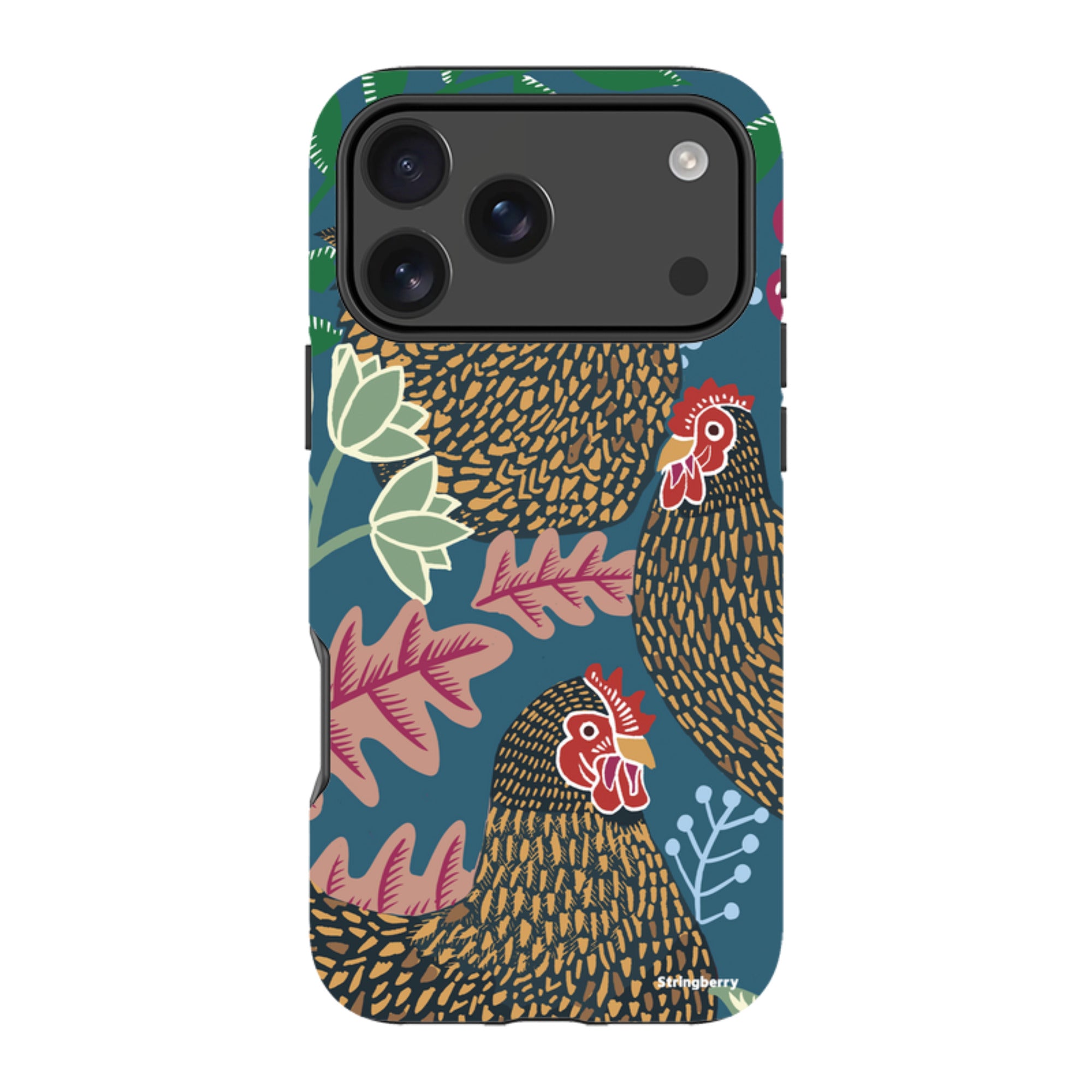 iPhone Tough Case - Three French Hens By Kate Heiss