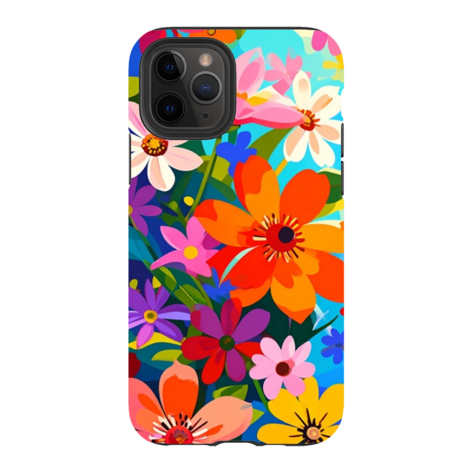 iPhone Tough Case - Rainbow Floral