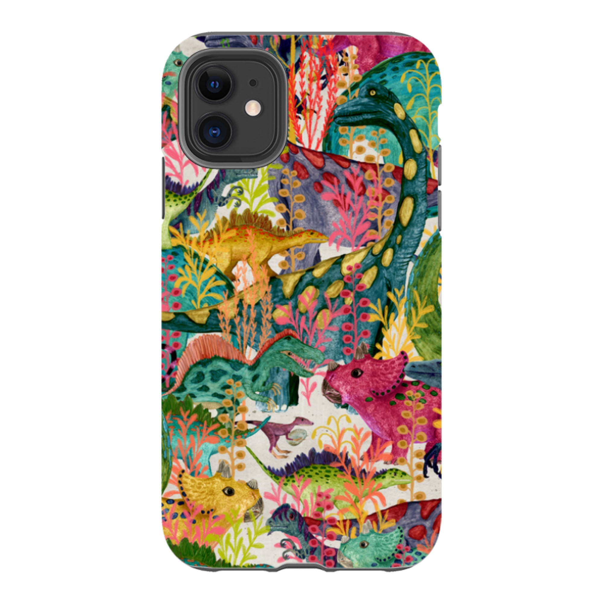 iPhone Tough Case - Dinosaur Jamboree By Katherine Quinn