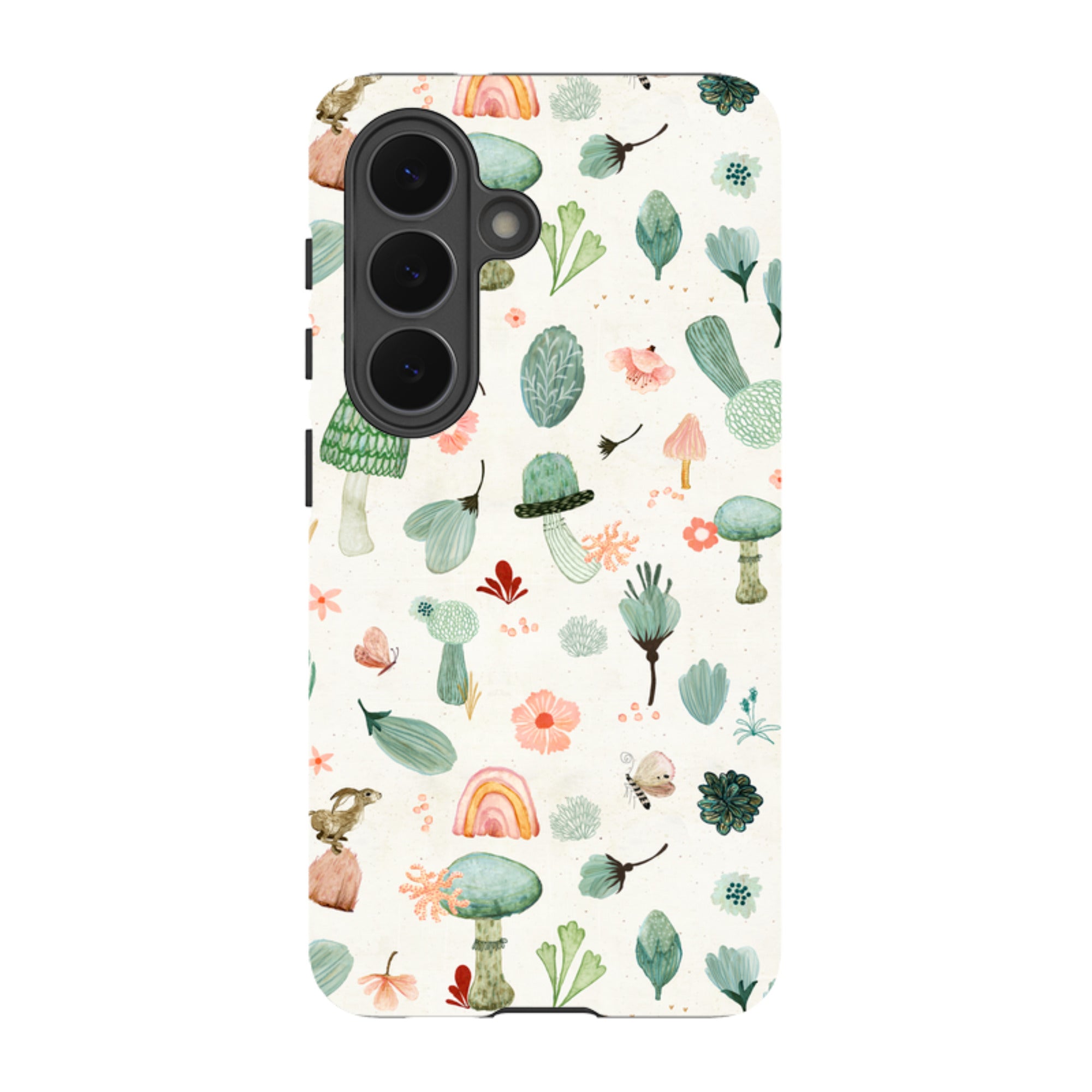 Samsung Tough Case - Mushroom World Cream By Katherine Quinn