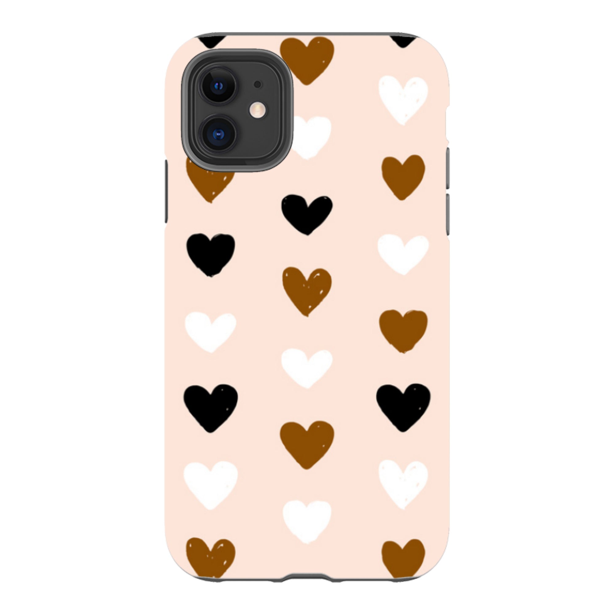iPhone Tough Case - Hearts Pale