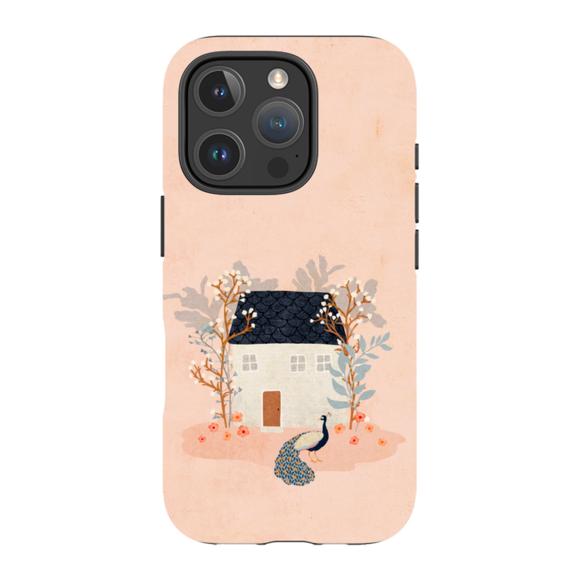 iPhone Tough Case - Home Pink By Katherine Quinn