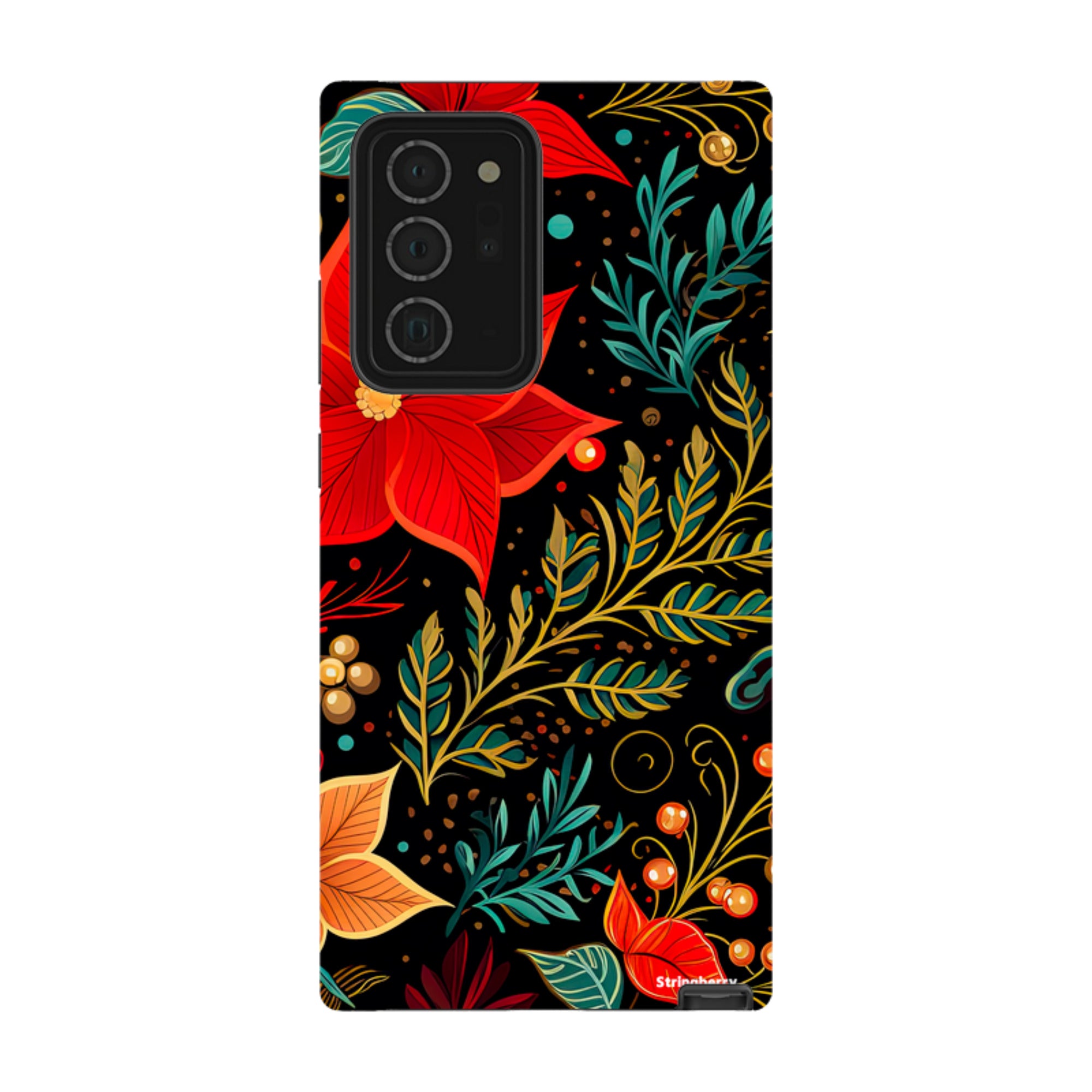 Samsung Tough Case -Red Winter Floral II