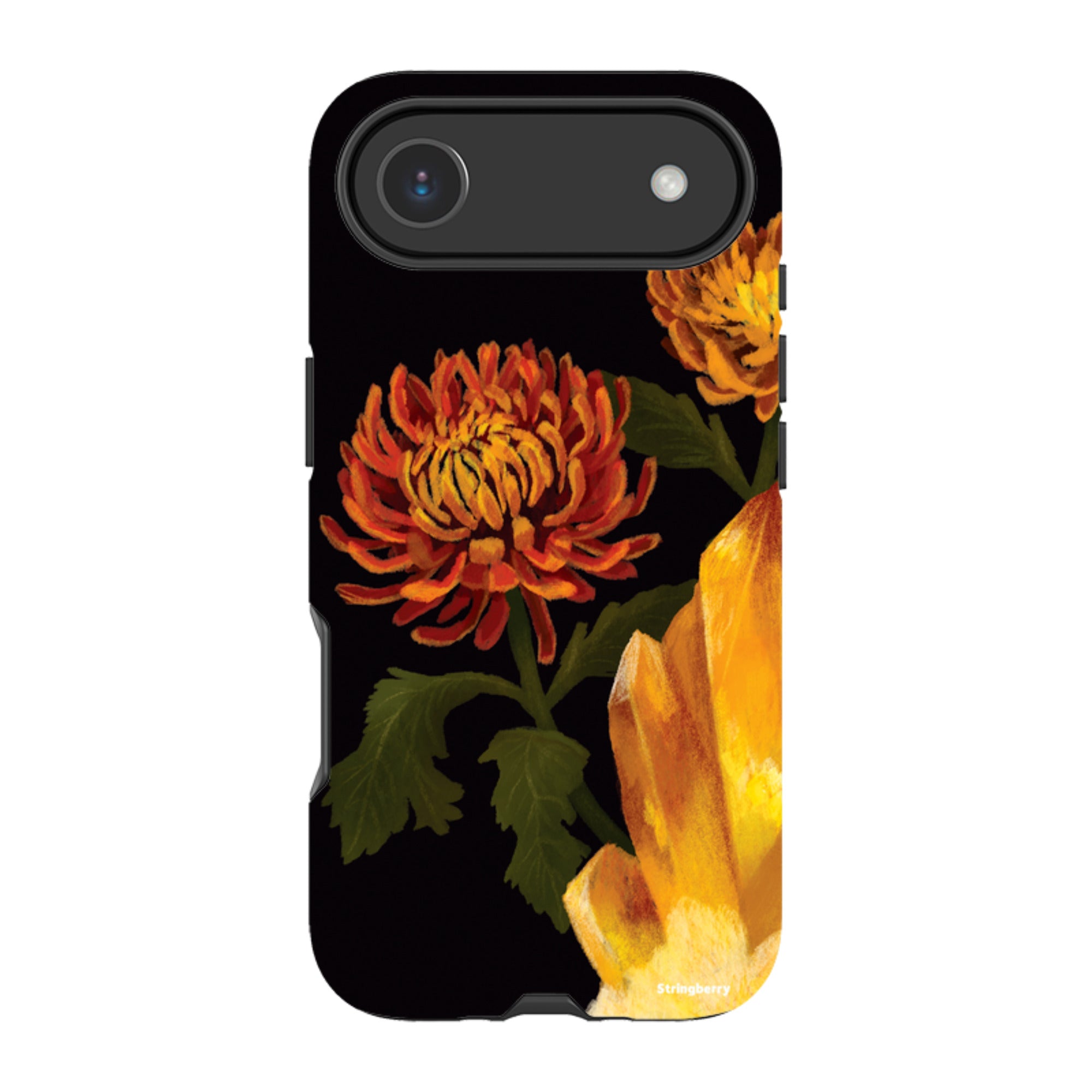 iPhone Tough Case - Chrysanthemum Citrine By Anna Stead