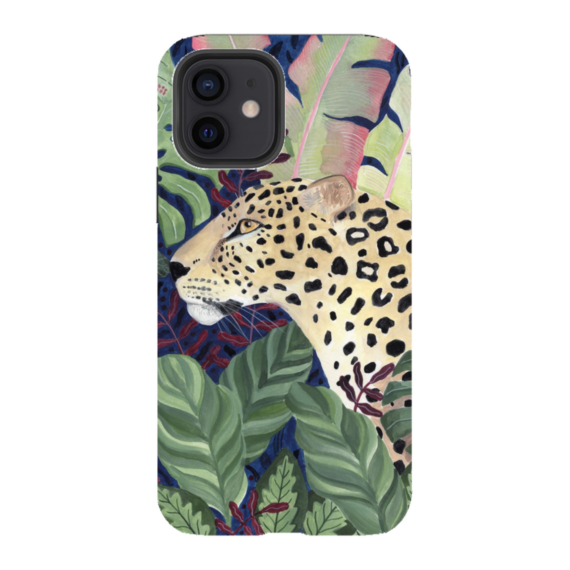 iPhone Tough Case - Leopard In Leaves By Bex Parkin