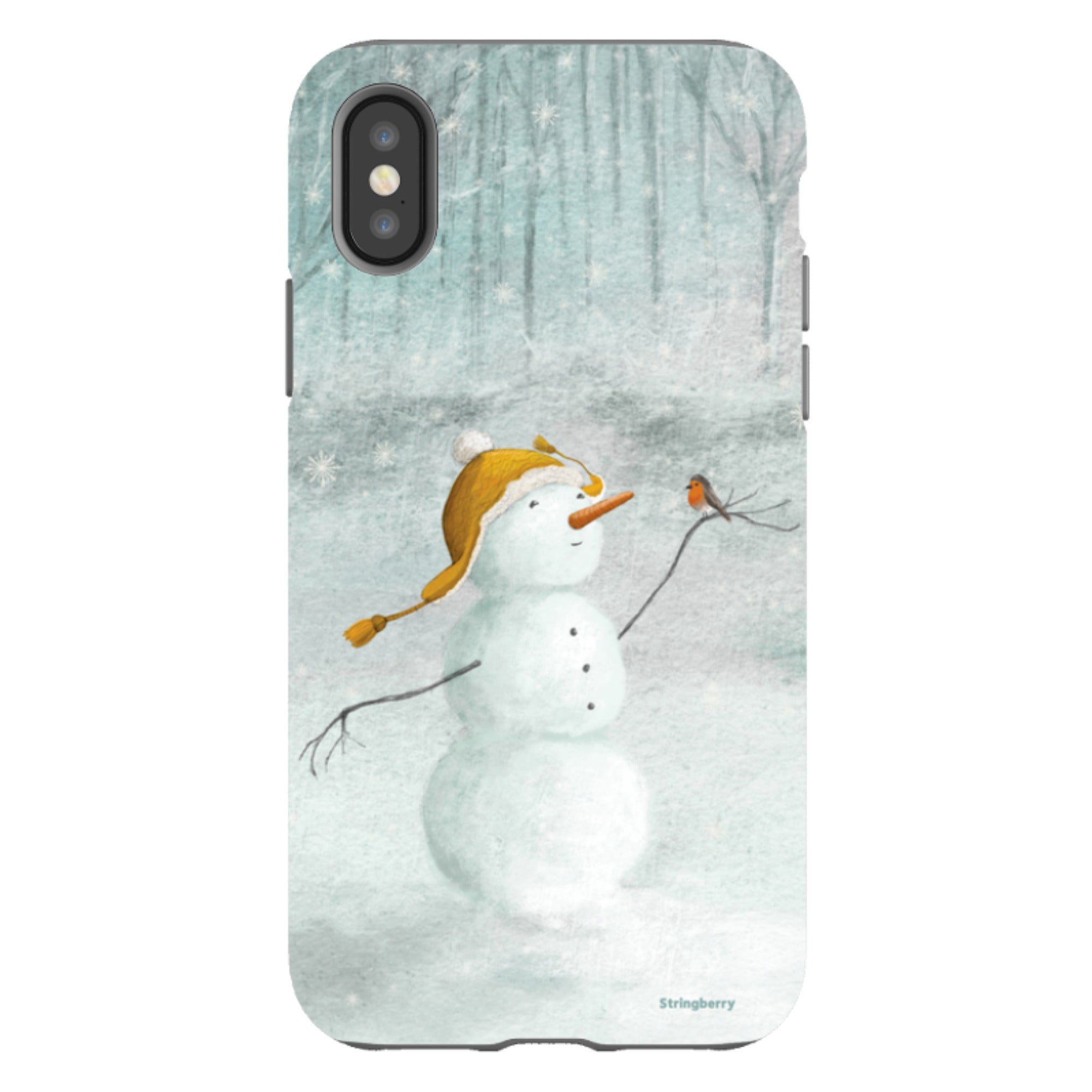 iPhone Tough Case - Snowman By Maja Lindberg