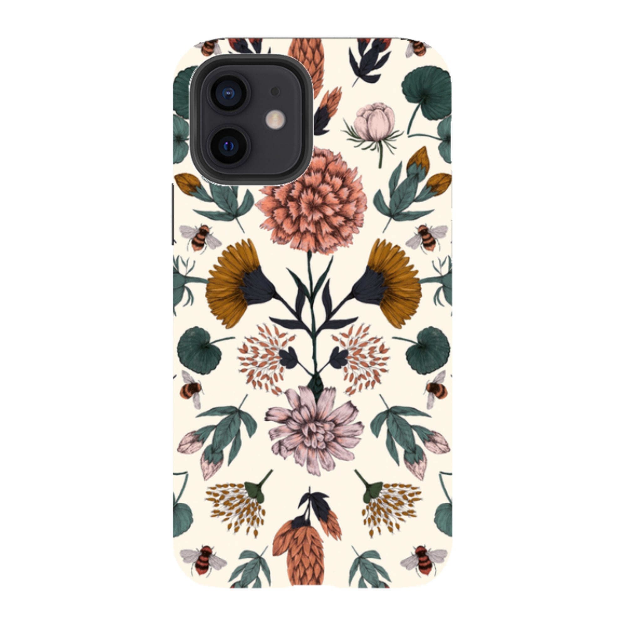 iPhone Tough Case - Floral Bees By Jade Mosinski