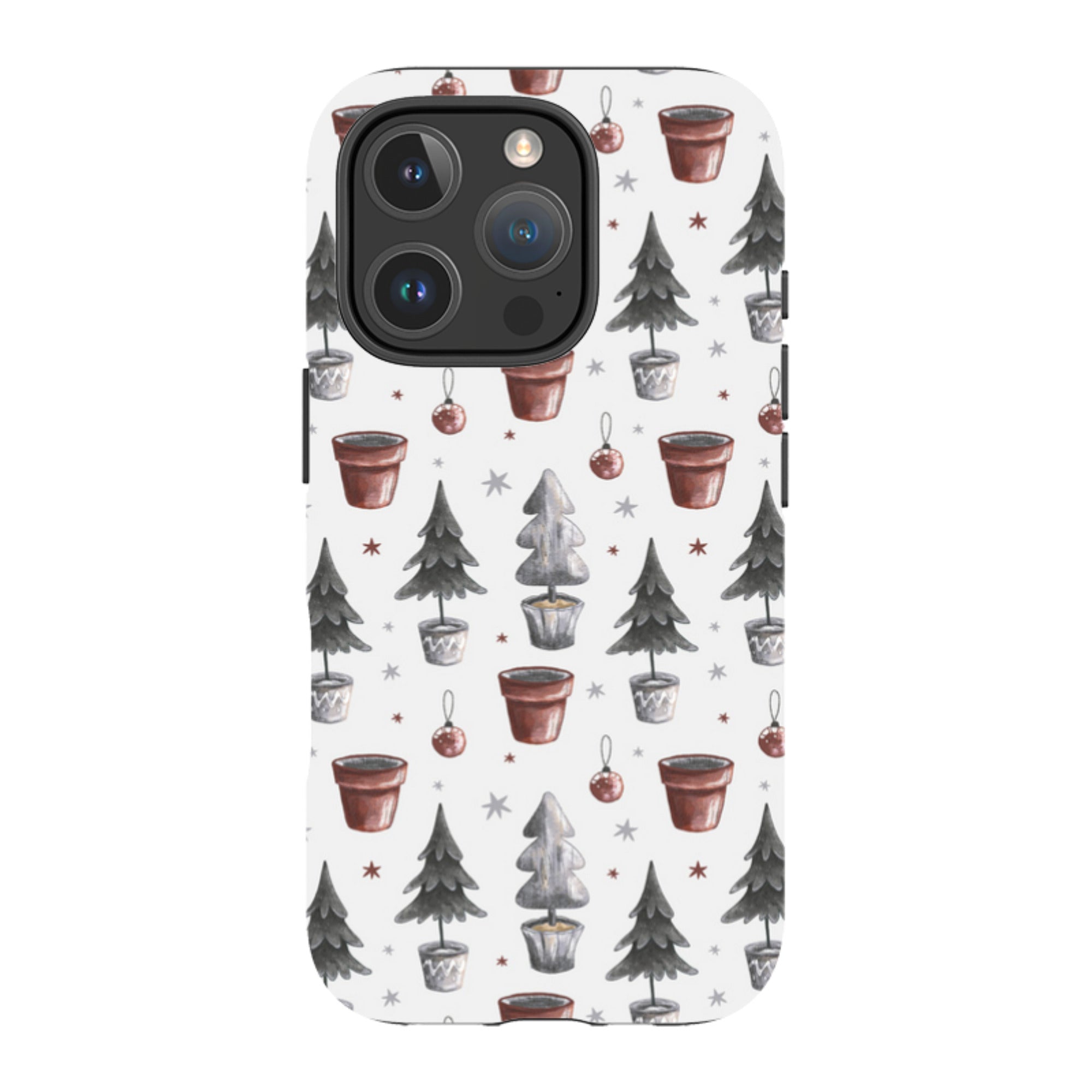 iPhone Tough Case - Xmas Tree Pattern