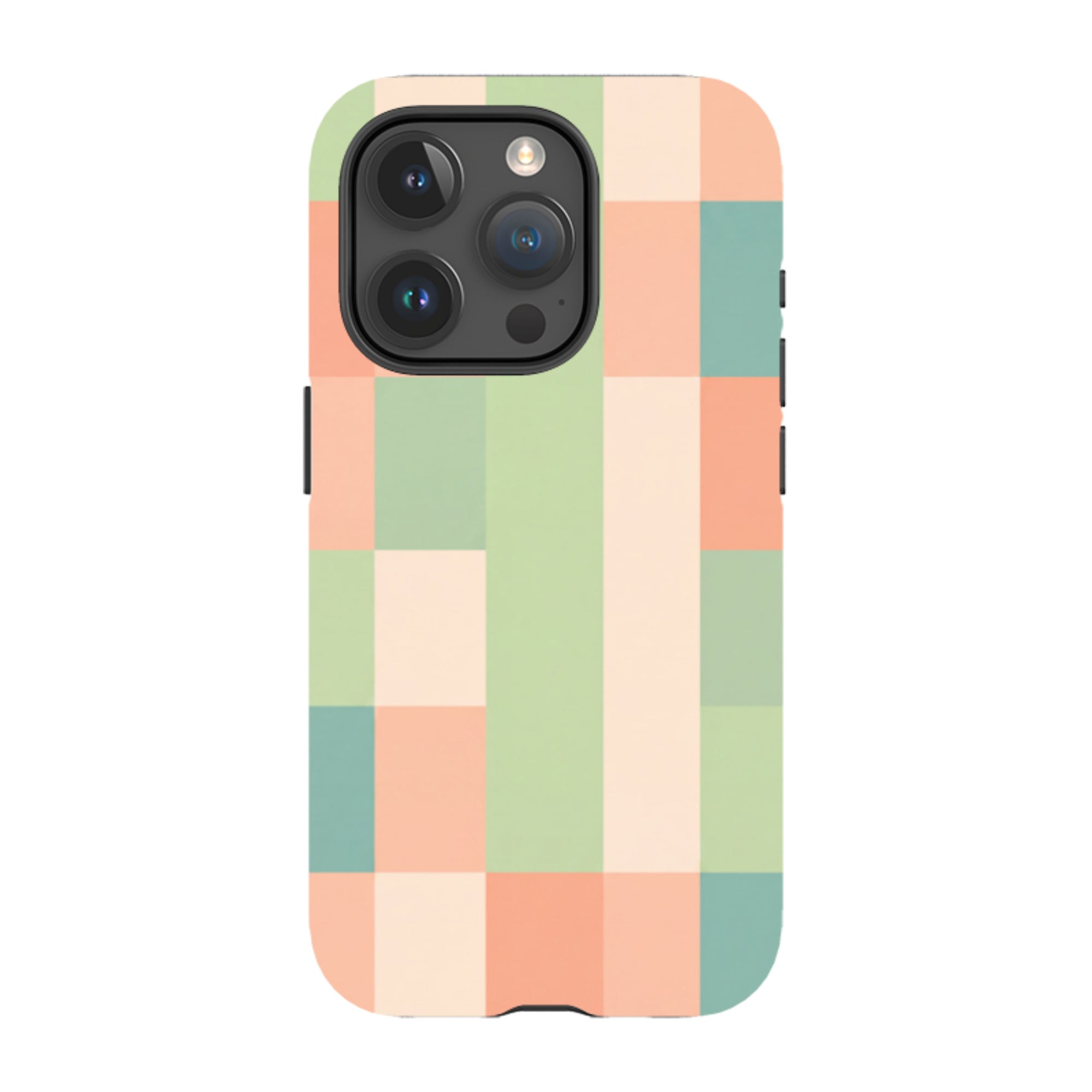 iPhone Tough Case - Pastel Gingham