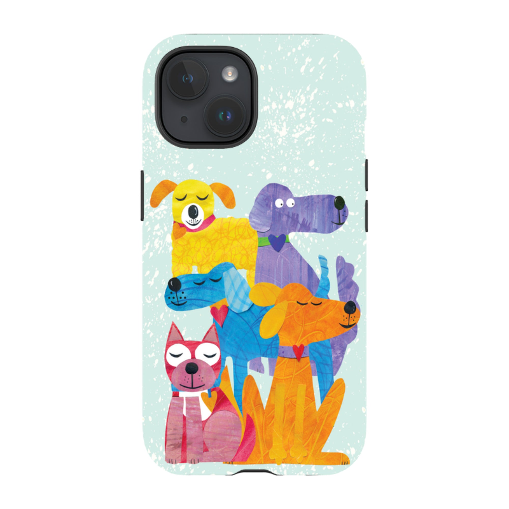 iPhone Tough Case - Patch Work Pups By Tracey English