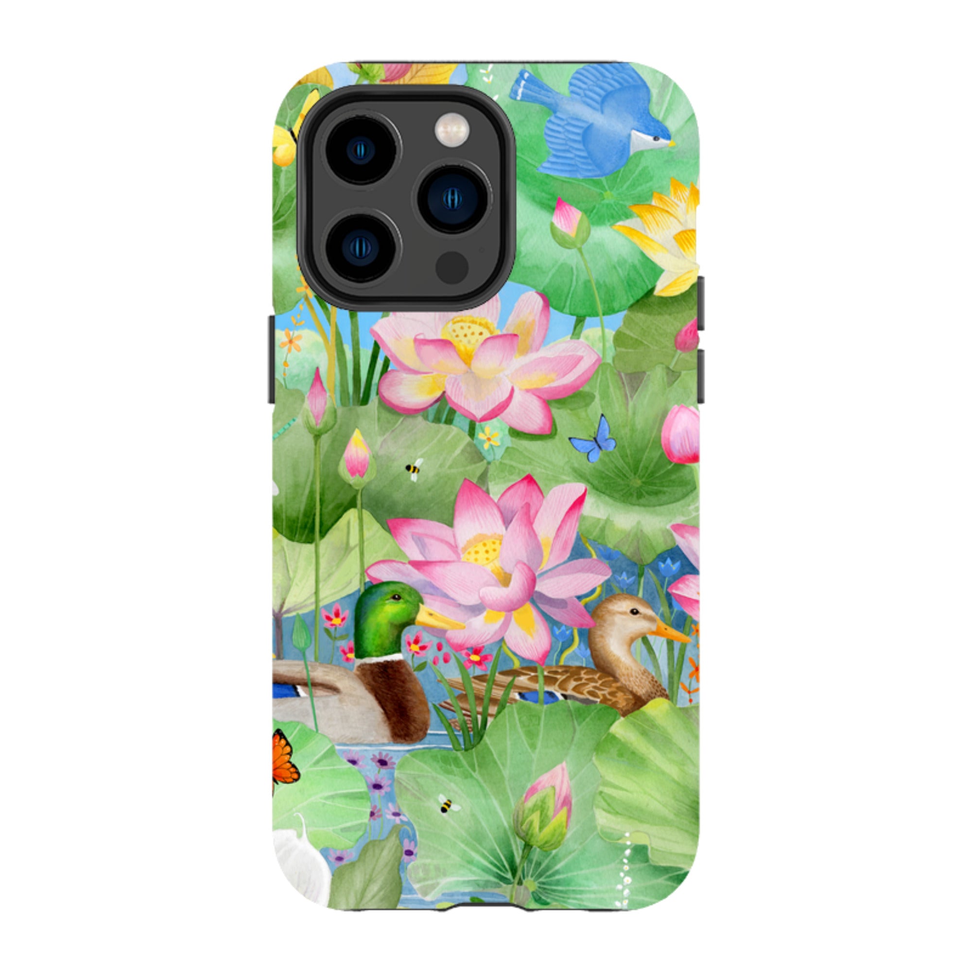 iPhone Tough Case - Waterlily Pond By Bex Parkin
