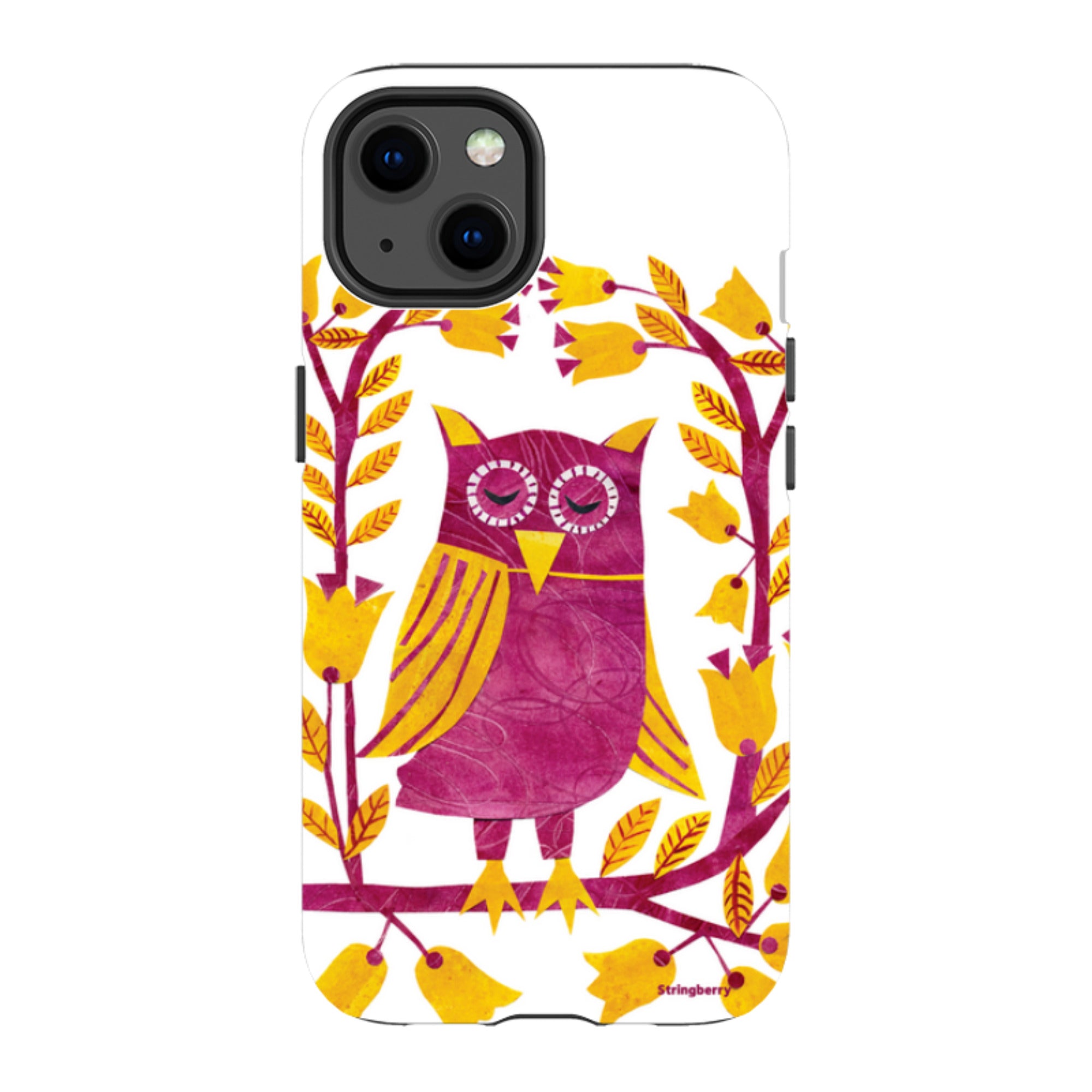 iPhone MagSafe Tough Case - Folk Owl By Tracey English