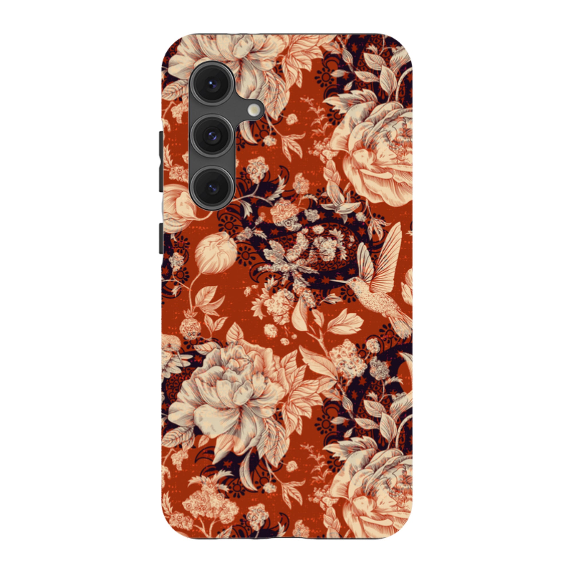 Samsung Tough Case - Brown Peonies