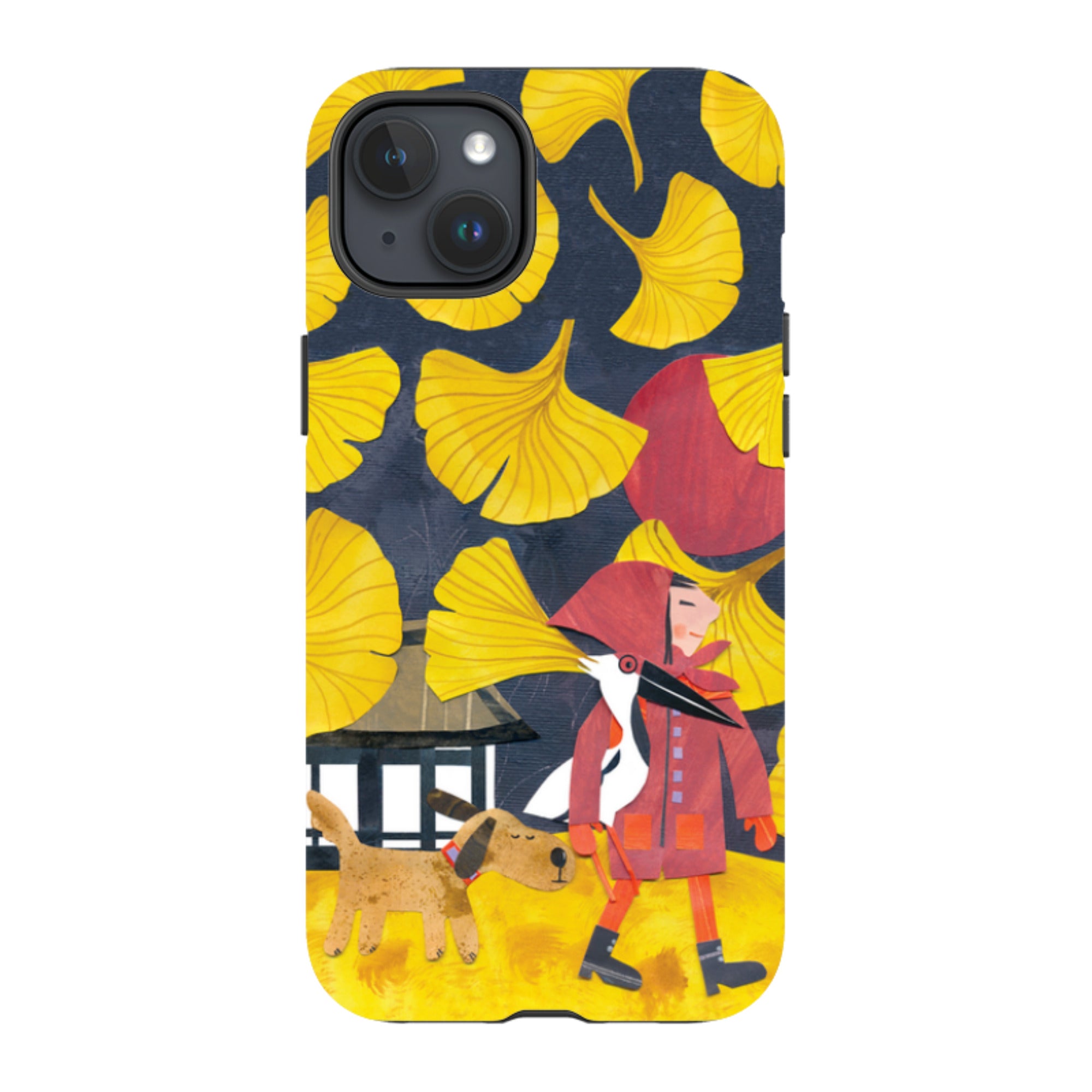 iPhone MagSafe Tough Case - Ginko Leaves By Tracey English
