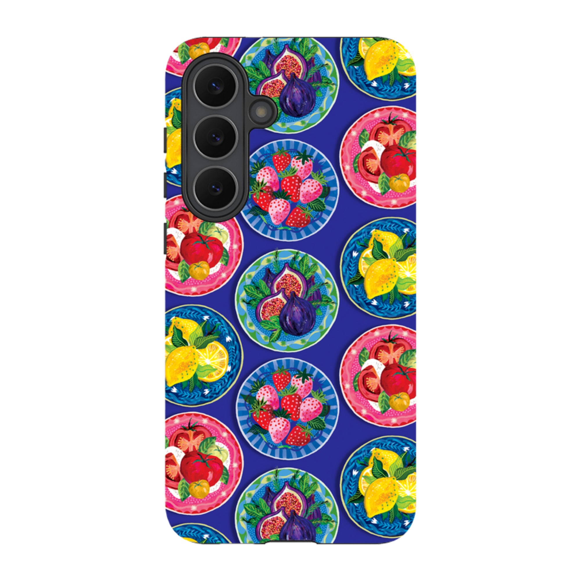 Samsung Tough  Case - Summer Plates Blue By Emma Frances Grant