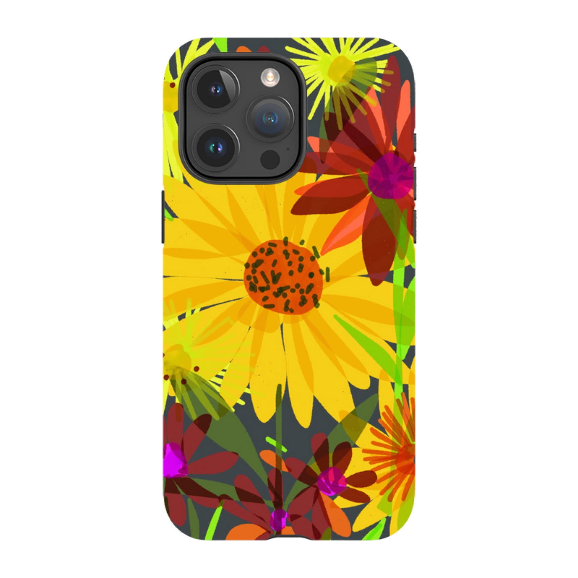 iPhone Tough Case - Sunflowers By Sarah Campbell