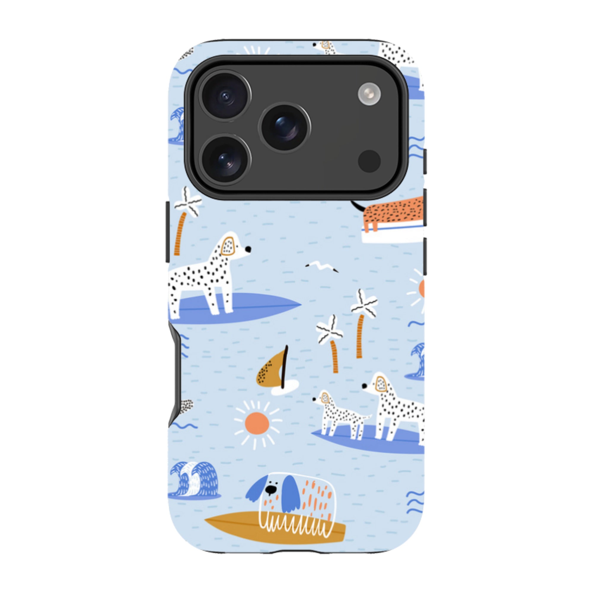 iPhone MagSafe Tough Case - Surfing Dogs