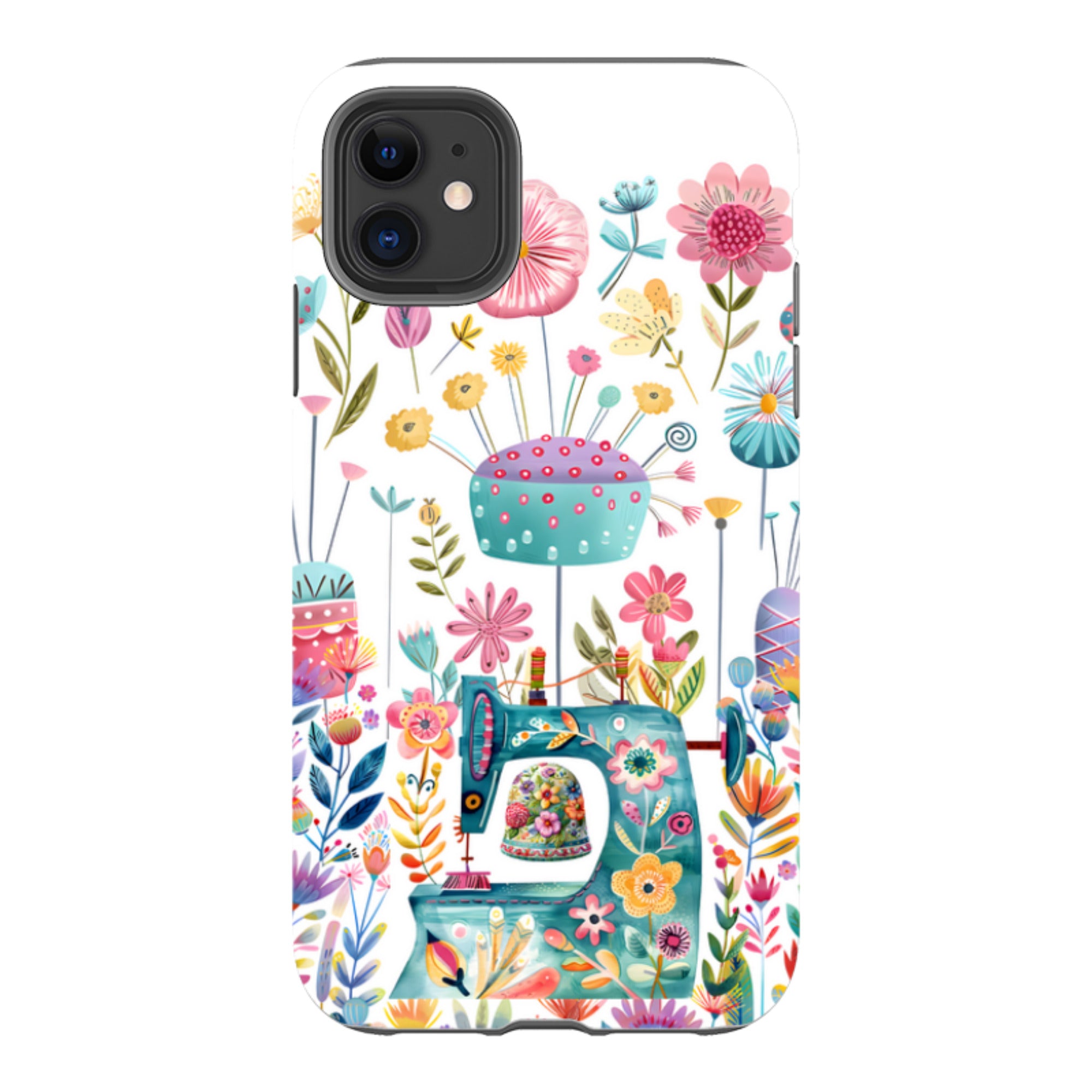 iPhone Case - Floral Sewing Machine