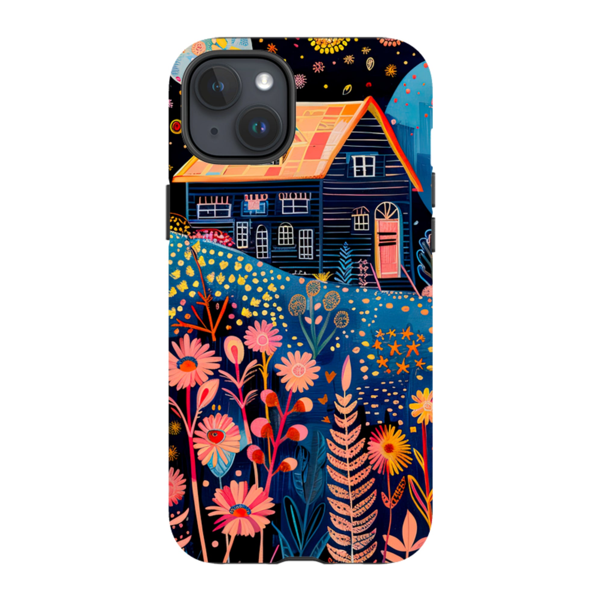 iPhone MagSafe Tough Case - Folk Art House V
