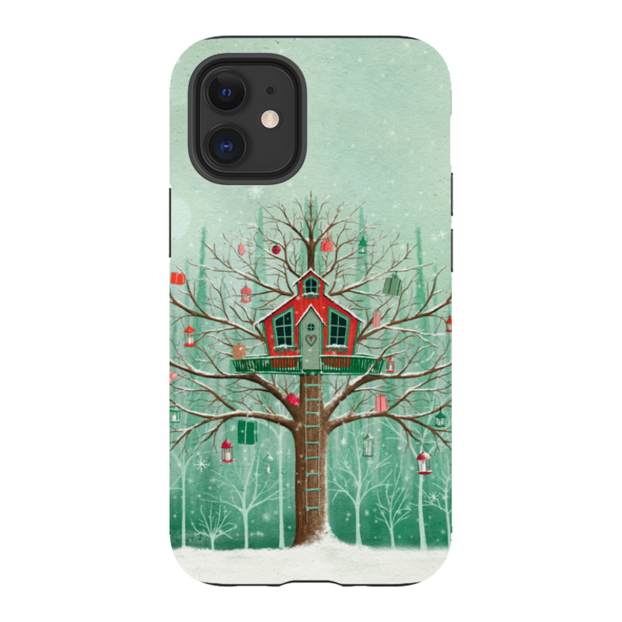 iPhone Tough Case -Christmas Tree House By Maja Lindberg