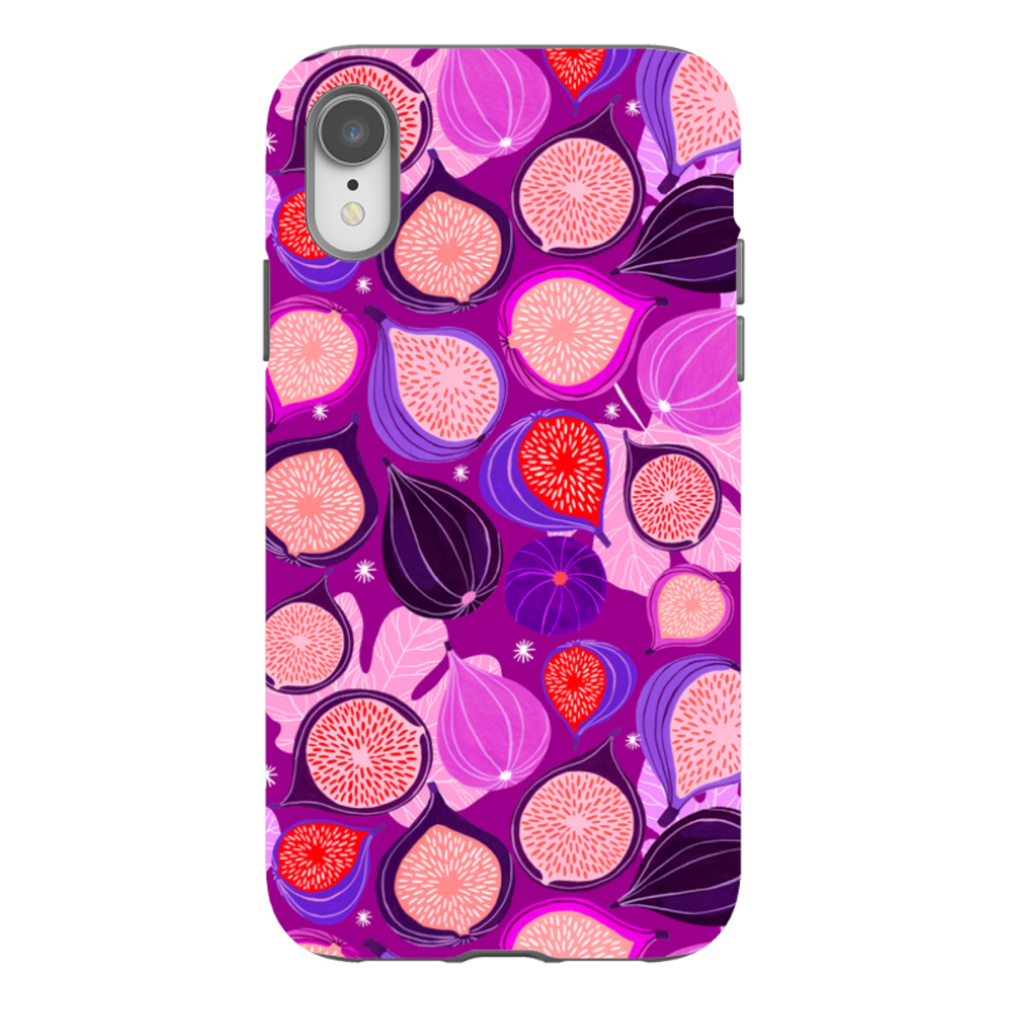 iPhone Tough Case - Ficolino Purple Pattern By Madalina Andronic