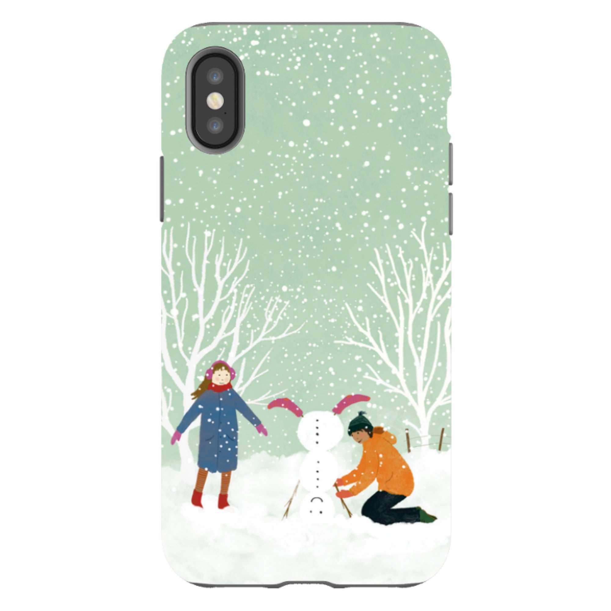 iPhone Tough Case - Snowball Building By Katherine Quinn