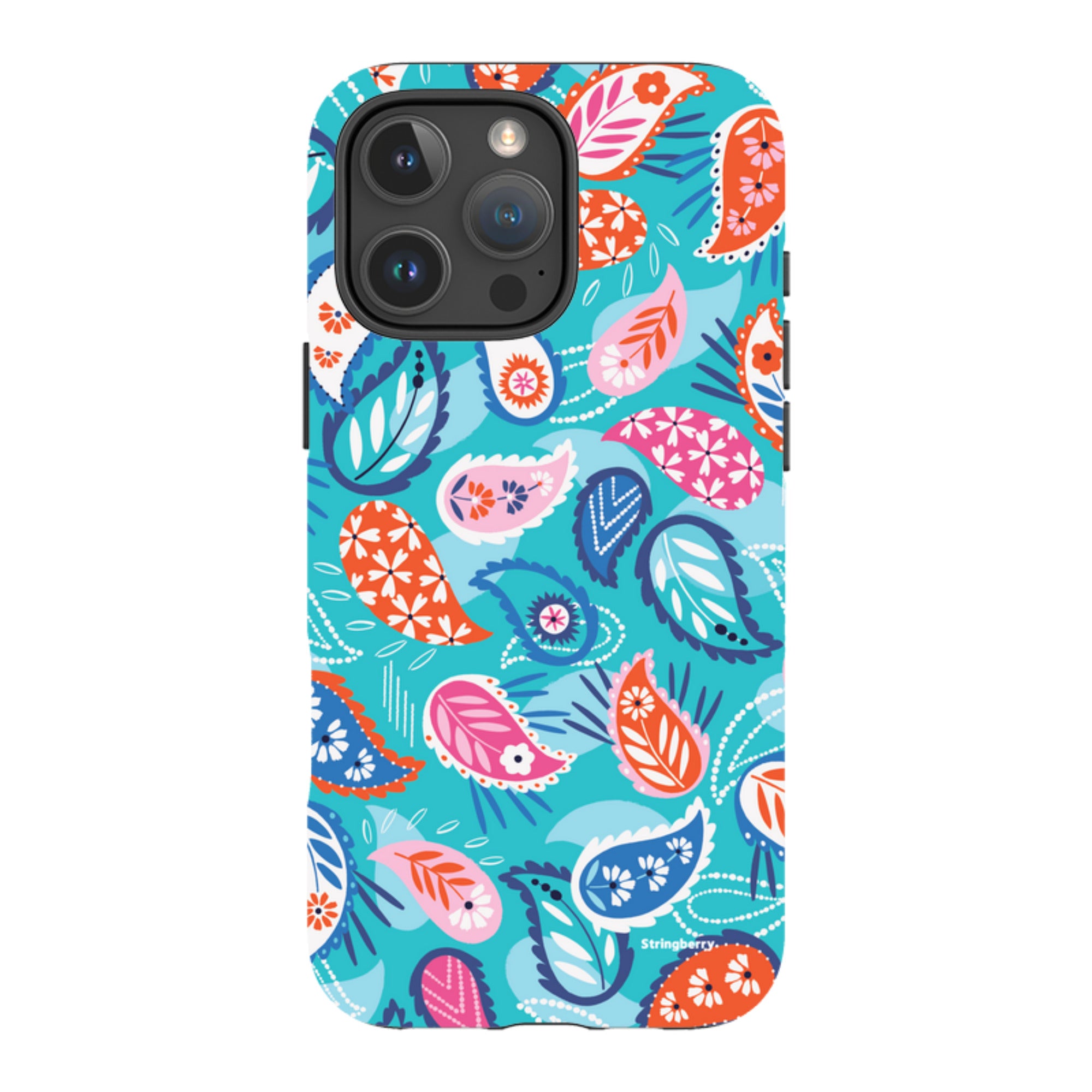 iPhone MagSafe Tough Case -  Paisley Blue By Ali Brookes