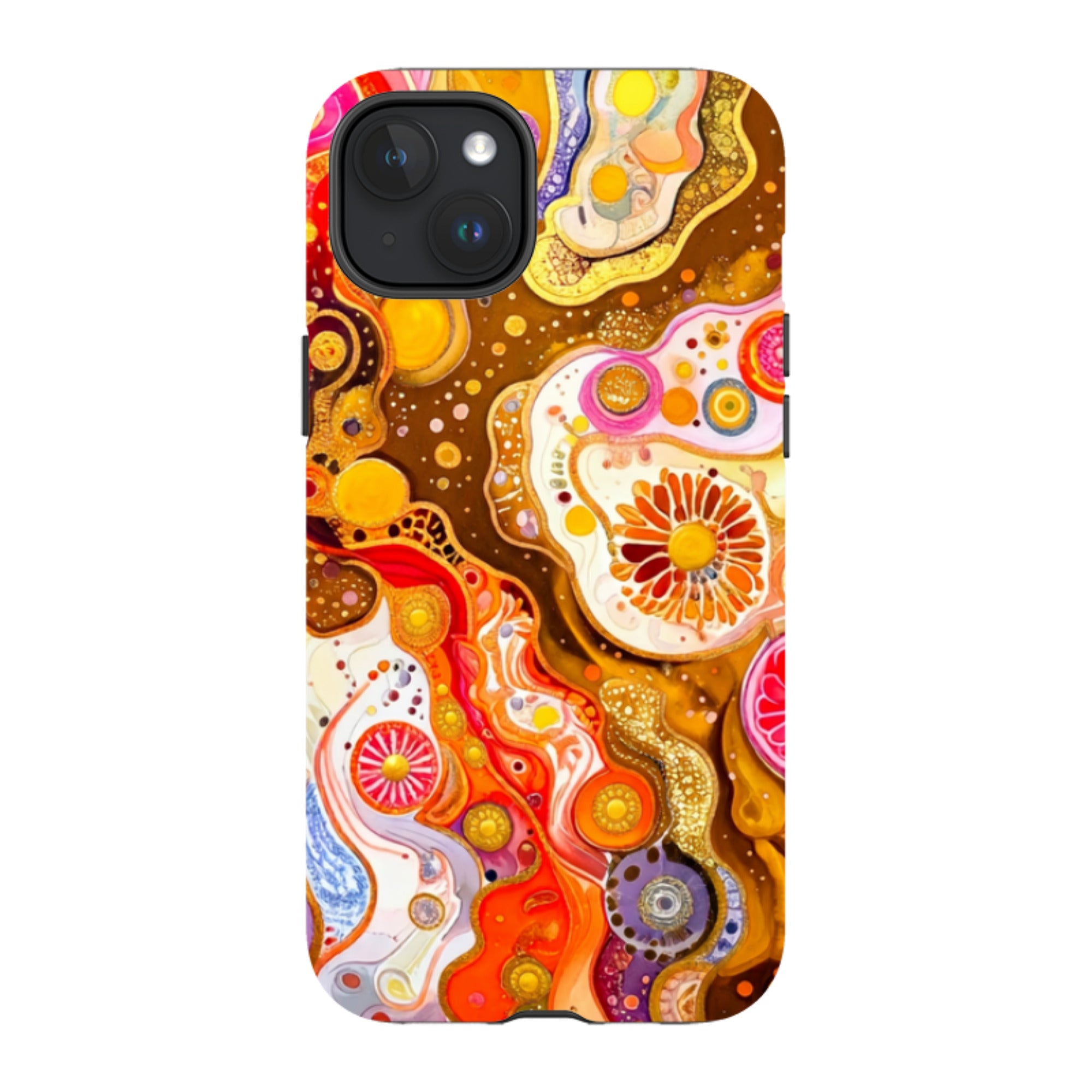 iPhone MagSafe Tough Case - Fire Marble