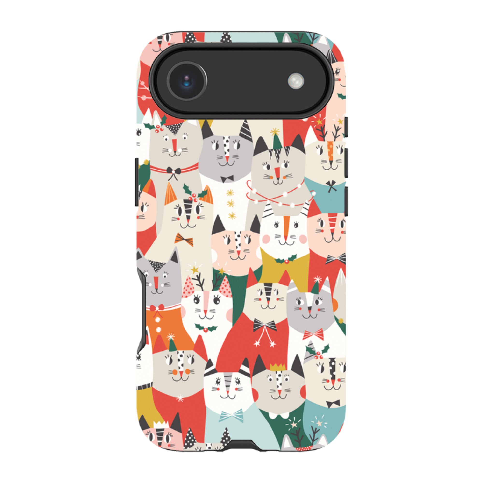 iPhone MagSafe Tough Case - Christmas Cats By Ali Brookes