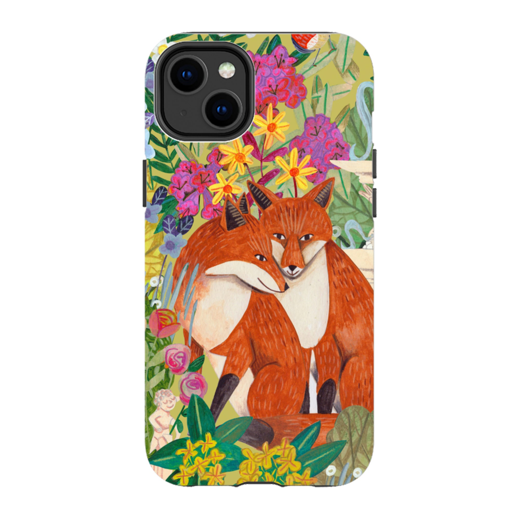 iPhone MagSafe Tough Case -  Foxes By Caroline Bonne Muller